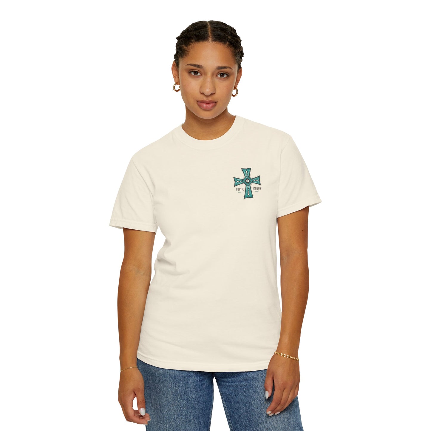 Rustic Horizon cross UNISEX T-Shirt｜Festival Wear, Casual Outfit, Gift for Nature Lovers, Vintage Style Tee, Summer Essential