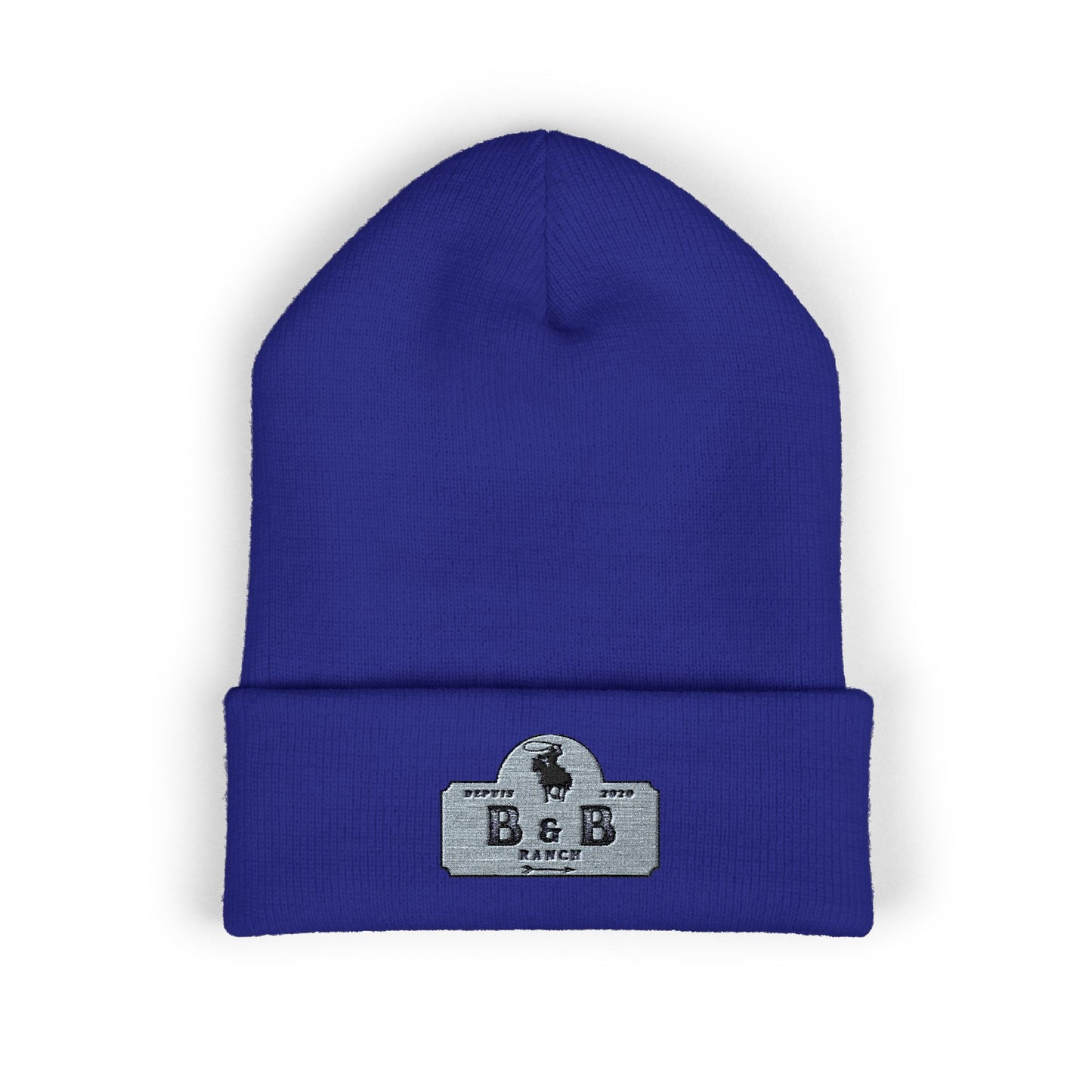 Stylish Embroidered Classic Cuffed Beanie for Fashionable Outdoor Adventures