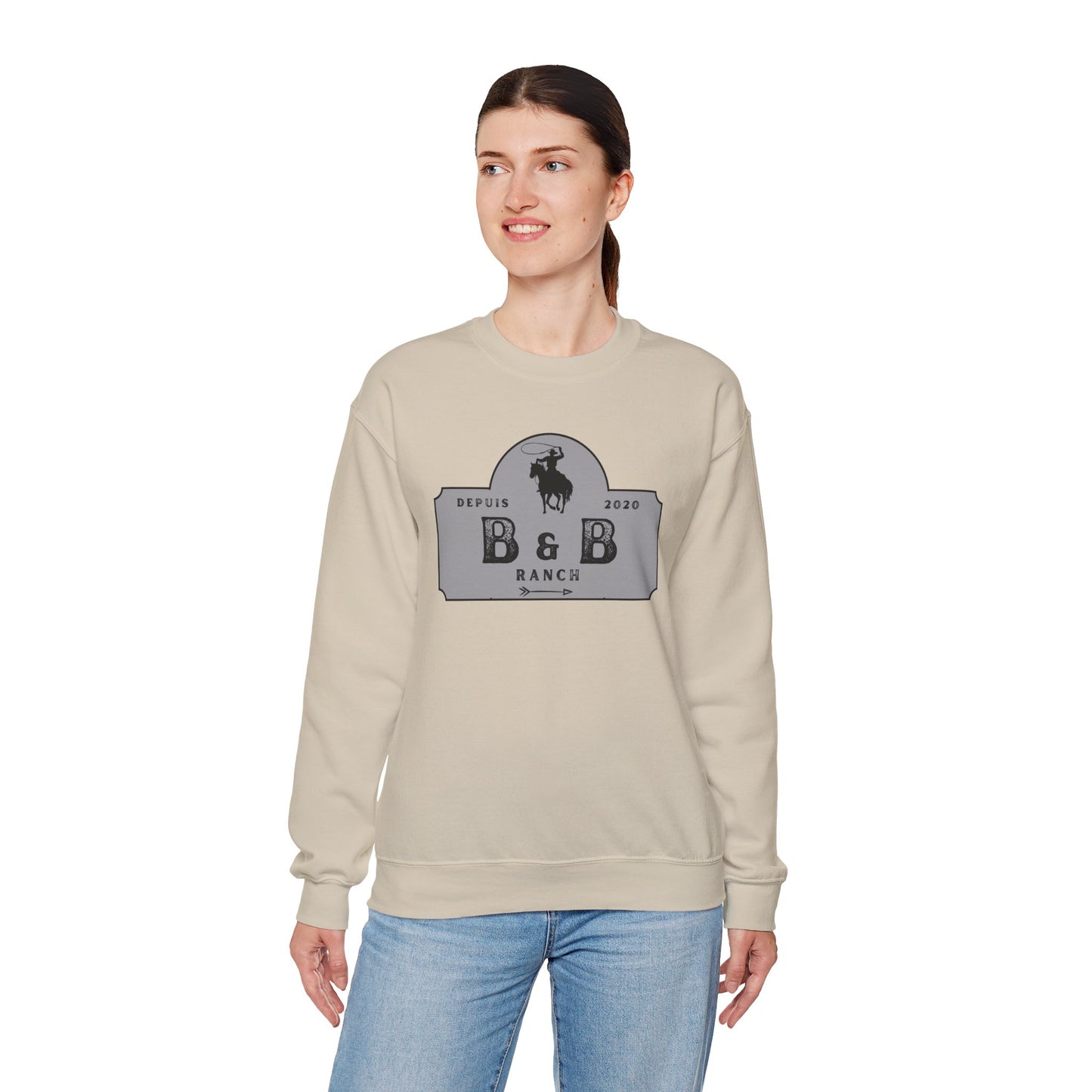 B & B RANCH LOGO Unisex Heavy Blend™ Crewneck Sweatshirt