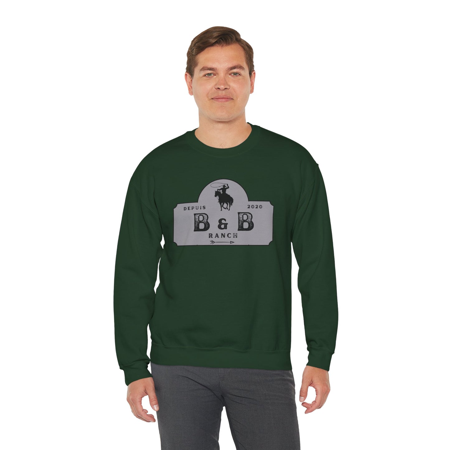 B & B RANCH LOGO Unisex Heavy Blend™ Crewneck Sweatshirt