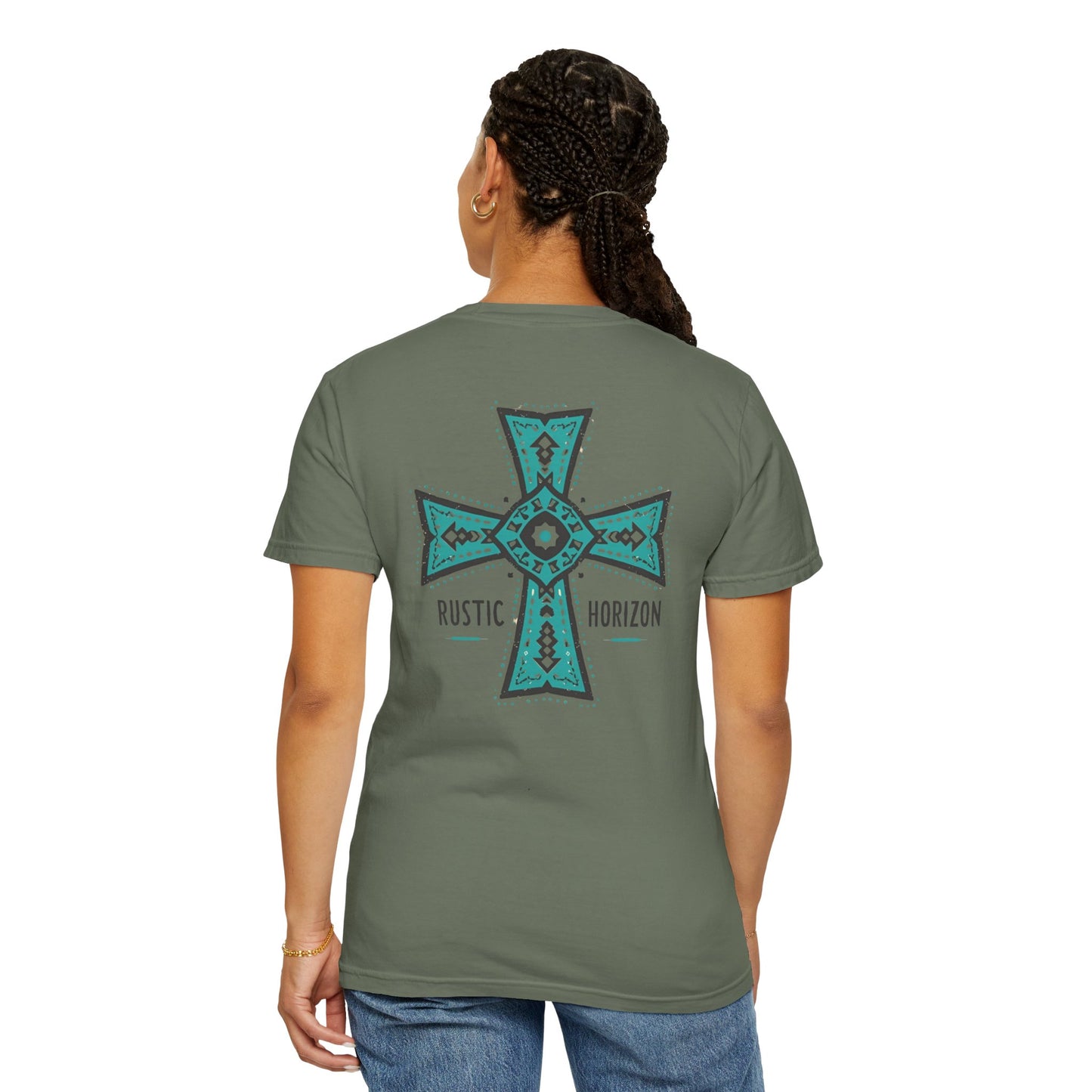 Rustic Horizon cross UNISEX T-Shirt｜Festival Wear, Casual Outfit, Gift for Nature Lovers, Vintage Style Tee, Summer Essential