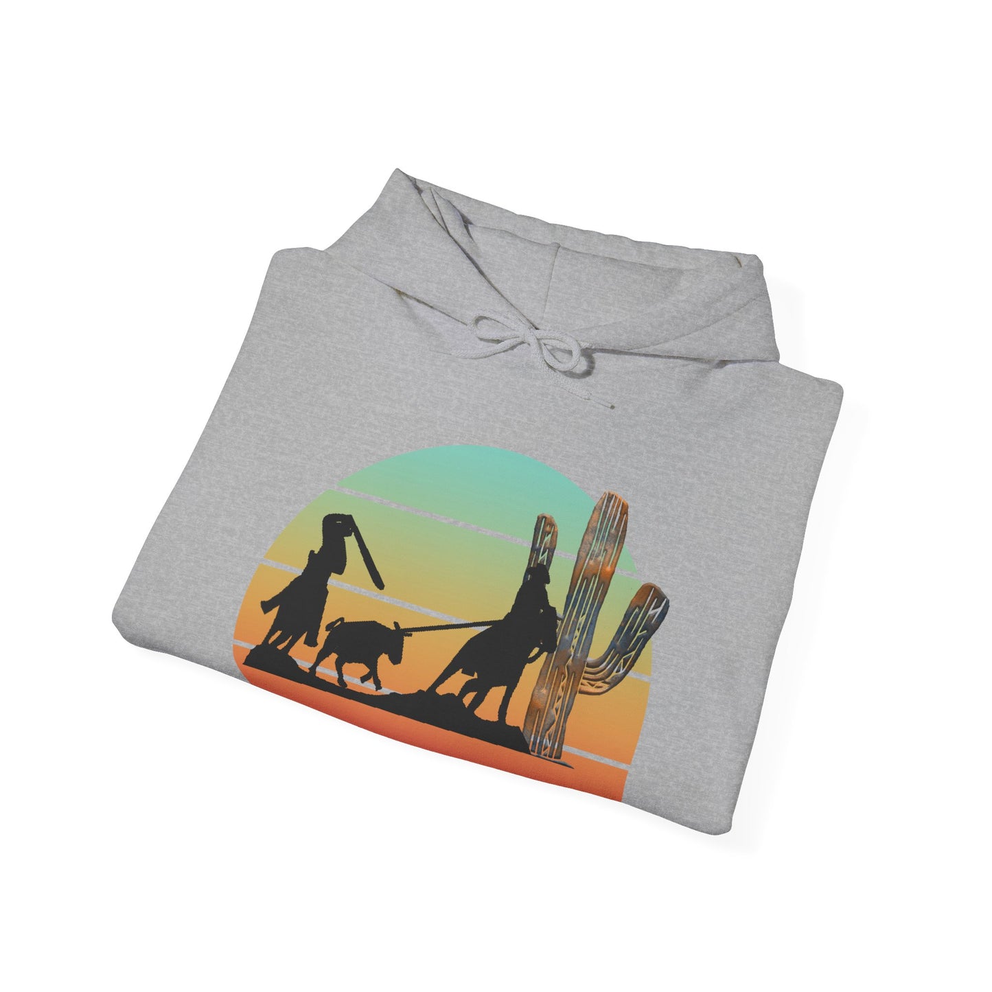 Unisex Heavy Blend™ Hooded Sweatshirt TEAM ROPING RODEO HEADER HEELER