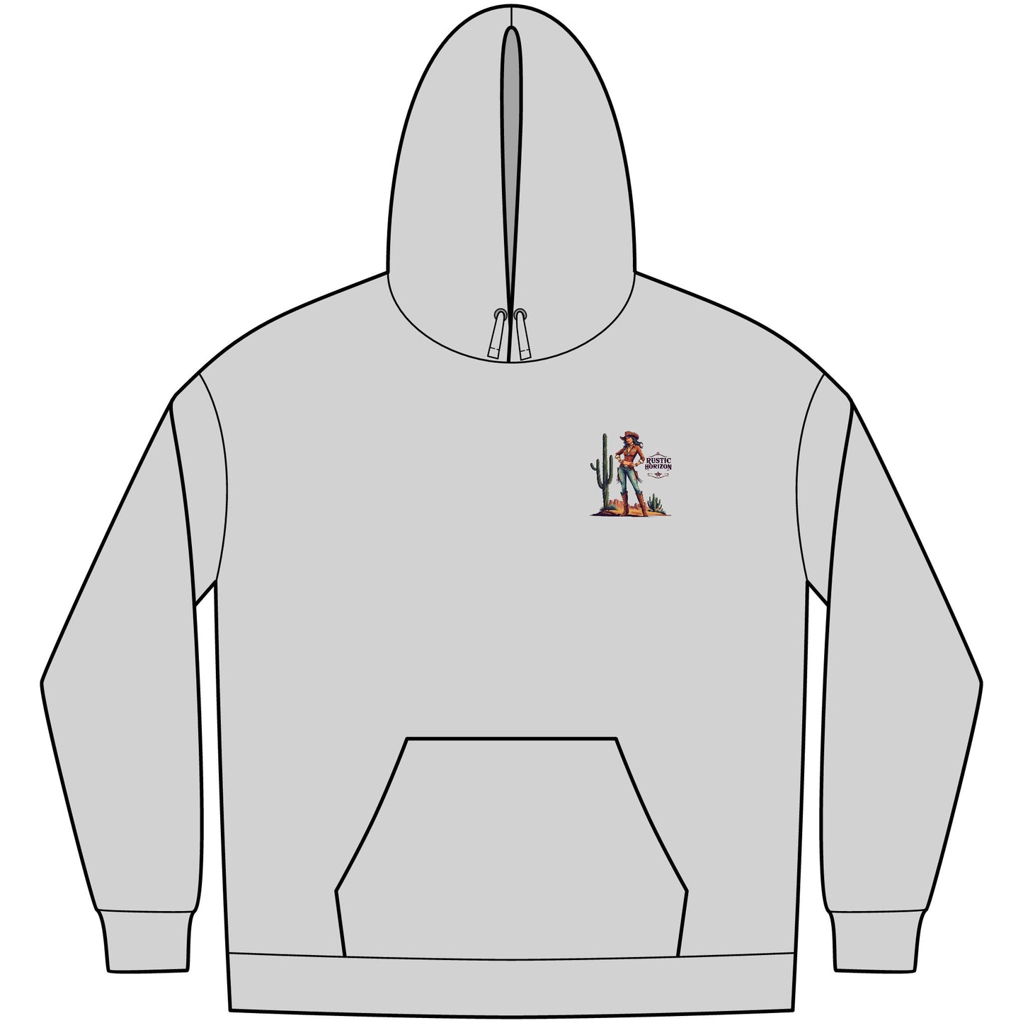 Cowgirl Unisex Western Fleece Hoodie, Rustic Fashion Sweatshirt, Cozy Winter Apparel, Gift for Rodeo Lovers, Casual Outdoor Clothing