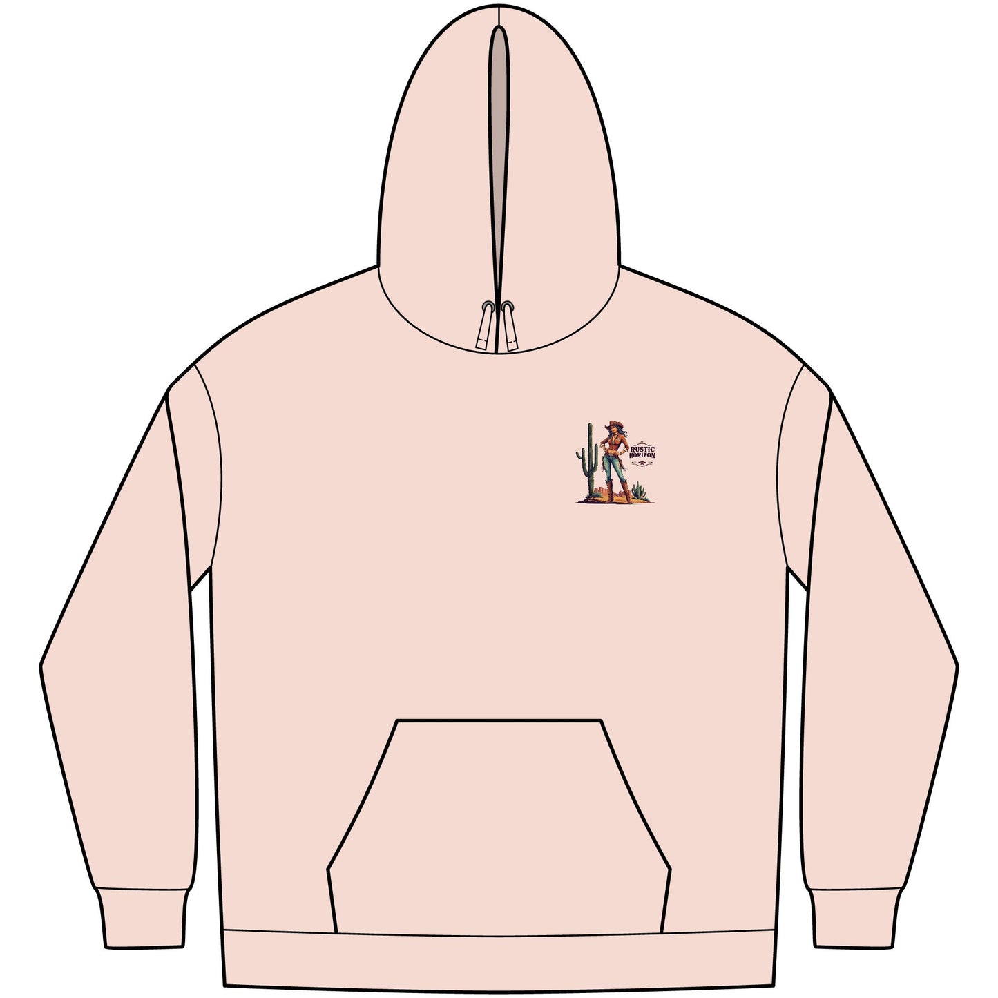 Cowgirl Unisex Western Fleece Hoodie, Rustic Fashion Sweatshirt, Cozy Winter Apparel, Gift for Rodeo Lovers, Casual Outdoor Clothing