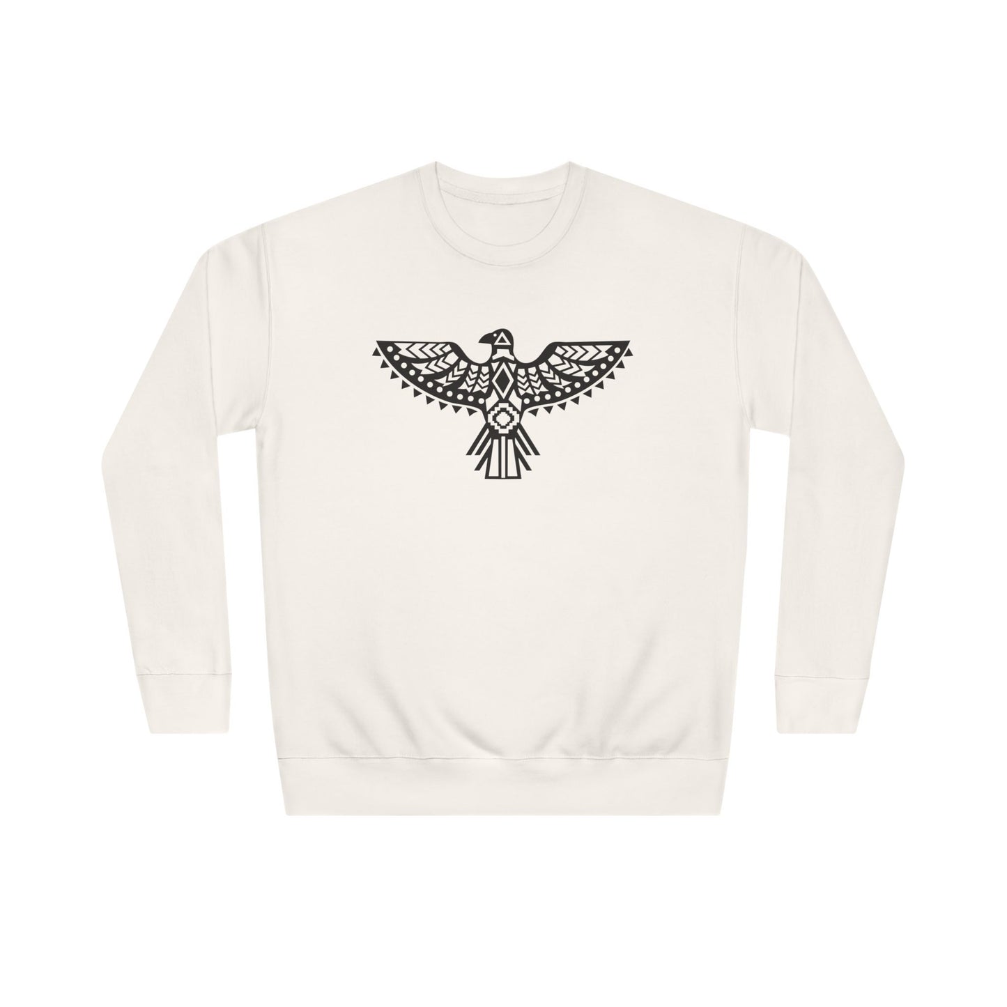 Tribal Eagle Unisex Crew Sweatshirt - Cozy Cultural Artwear