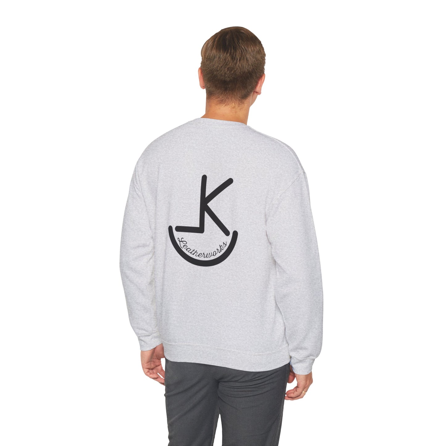 KL Leatherworks noir Minimalist Logo Crewneck Sweatshirt