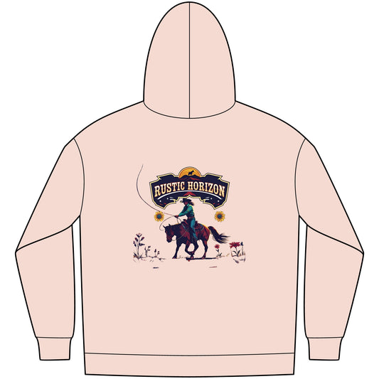 Cowgirl Unisex Western Fleece Hoodie, Rustic Fashion Sweatshirt, Cozy Winter Apparel, Gift for Rodeo Lovers, Casual Outdoor Clothing