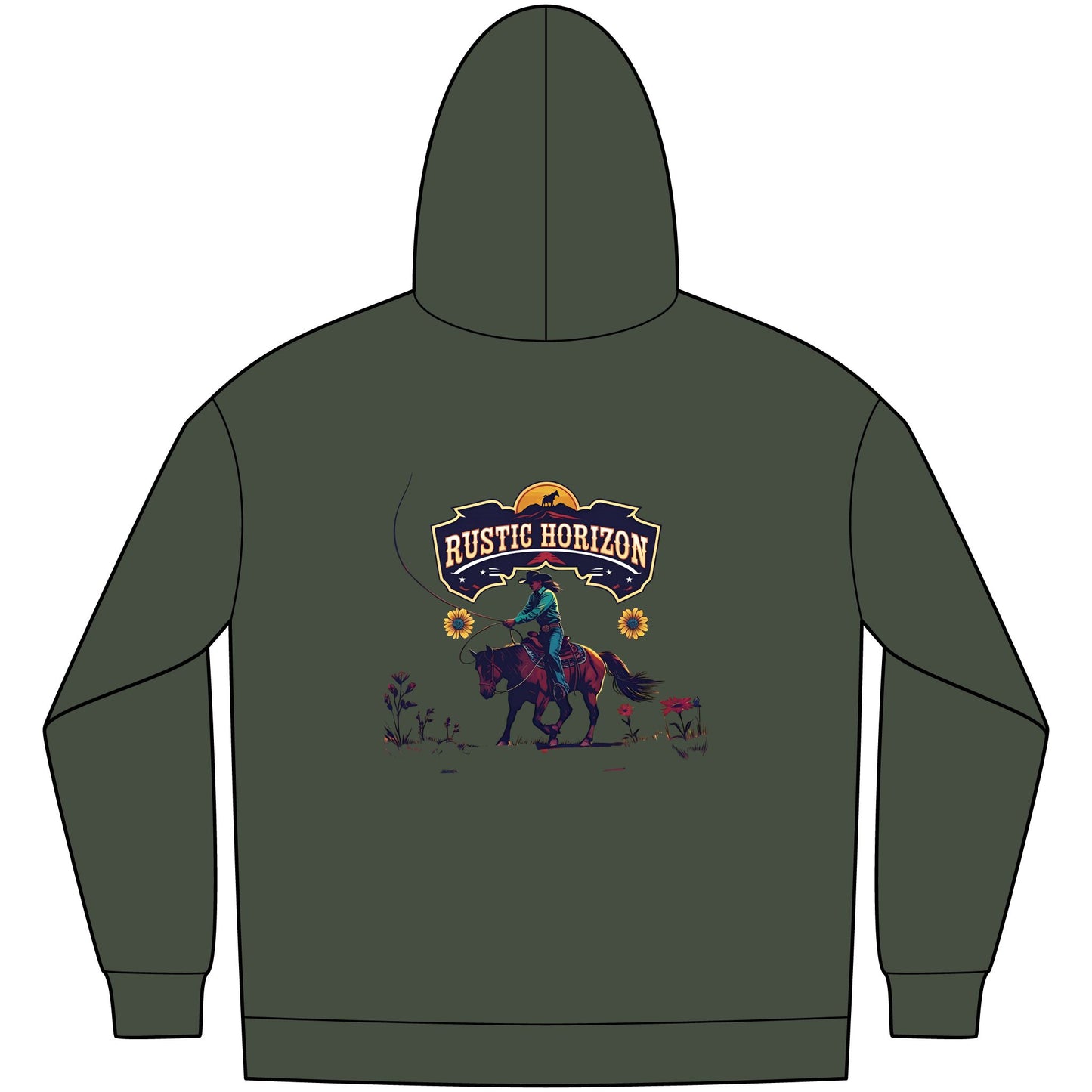 Cowgirl Unisex Western Fleece Hoodie, Rustic Fashion Sweatshirt, Cozy Winter Apparel, Gift for Rodeo Lovers, Casual Outdoor Clothing