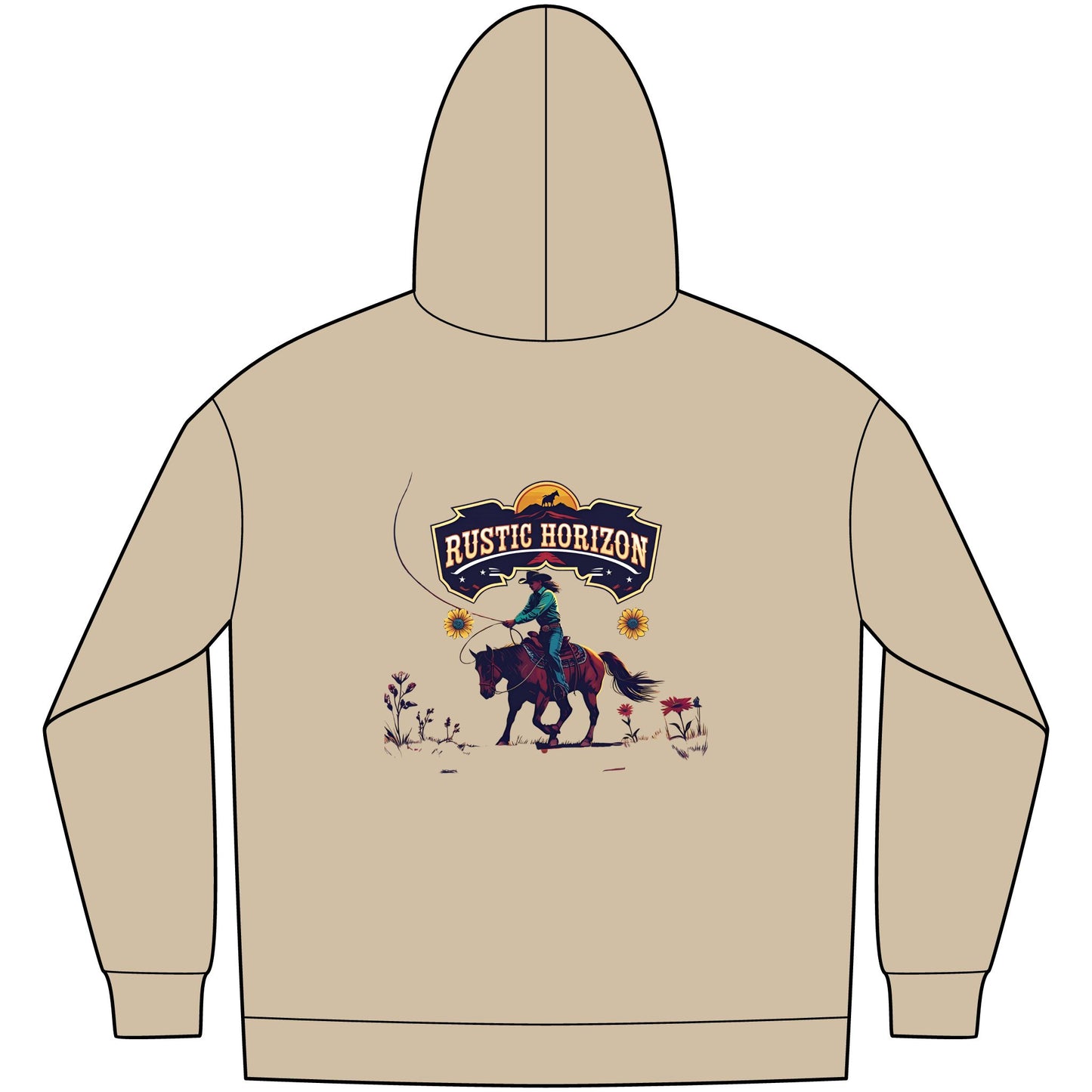 Cowgirl Unisex Western Fleece Hoodie, Rustic Fashion Sweatshirt, Cozy Winter Apparel, Gift for Rodeo Lovers, Casual Outdoor Clothing