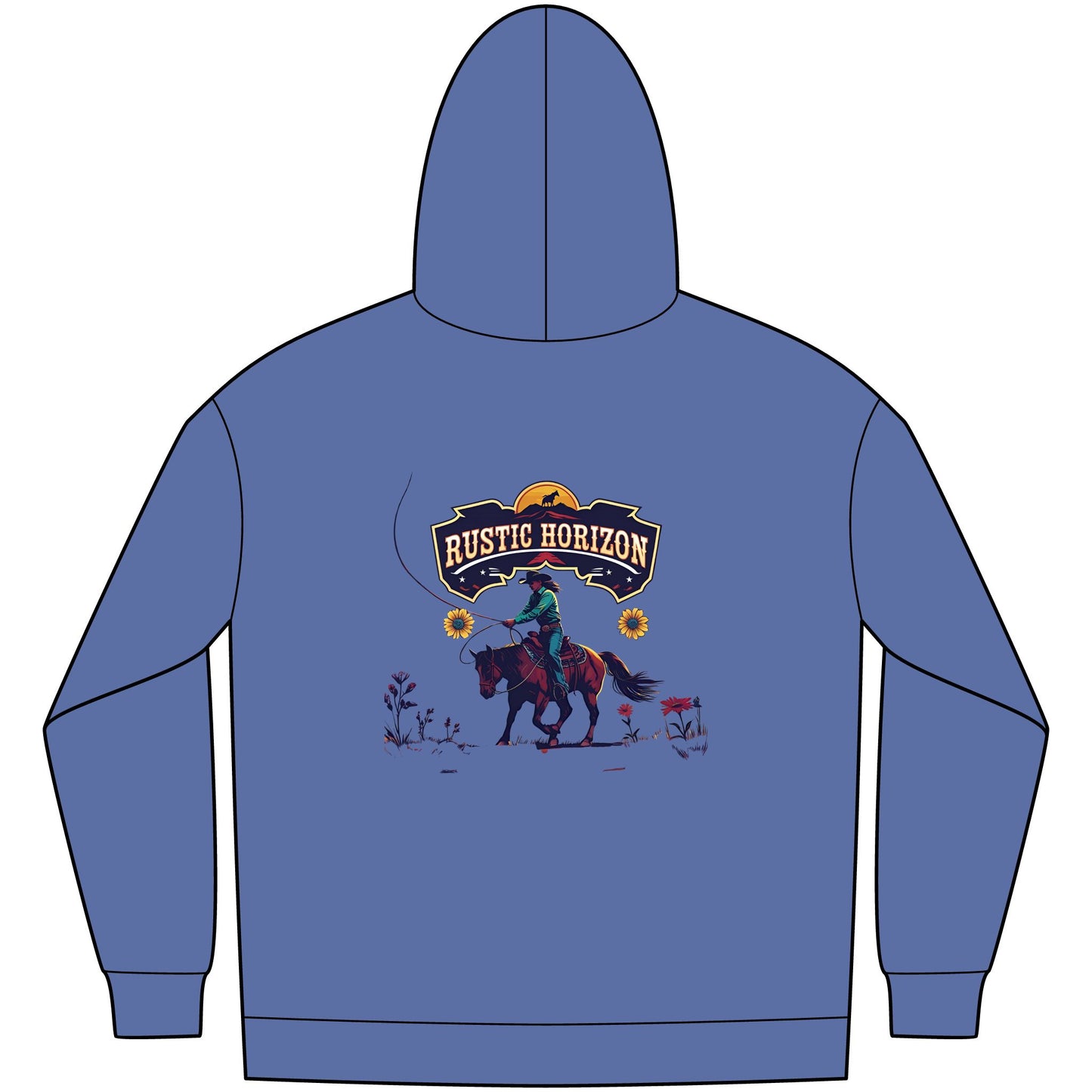 Cowgirl Unisex Western Fleece Hoodie, Rustic Fashion Sweatshirt, Cozy Winter Apparel, Gift for Rodeo Lovers, Casual Outdoor Clothing