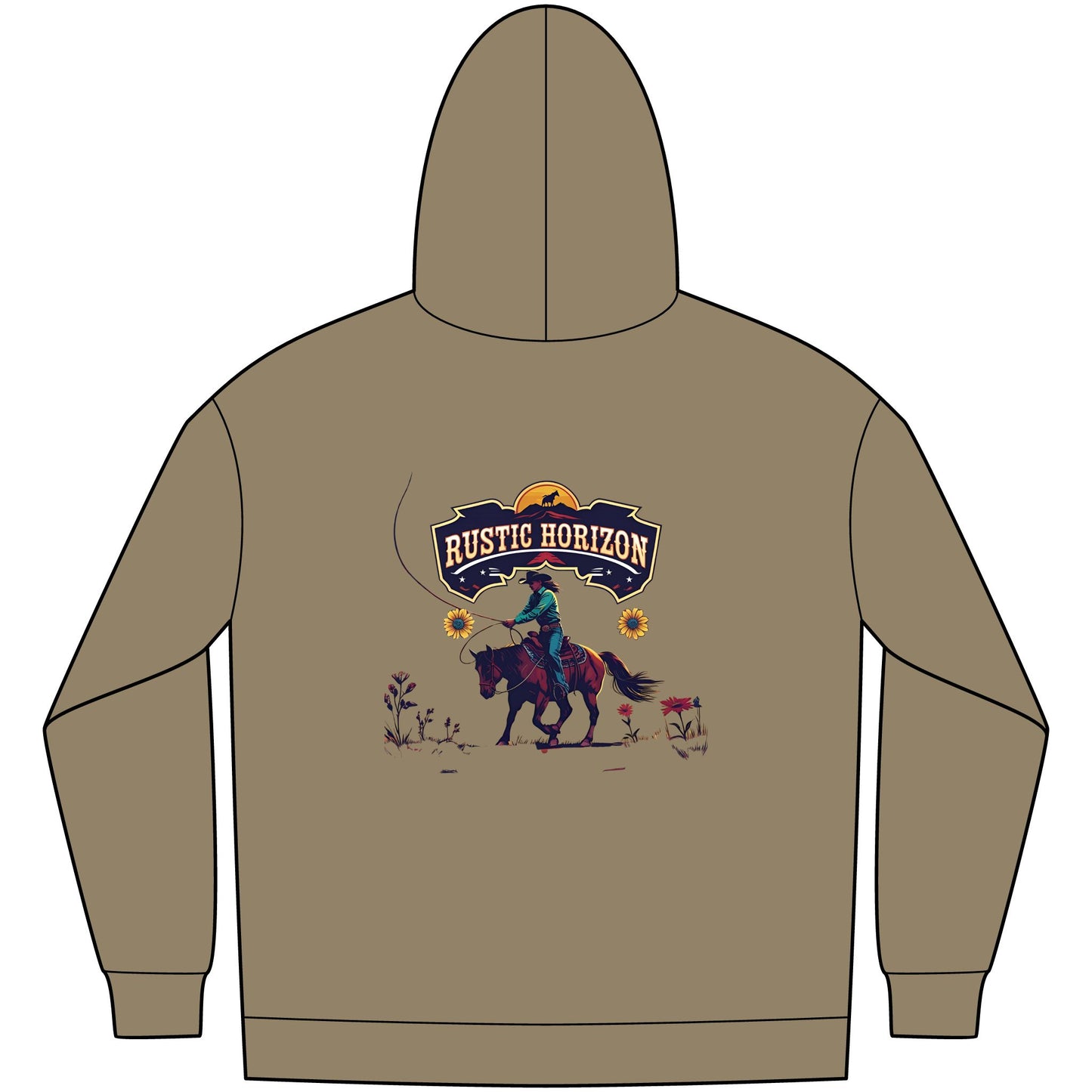 Cowgirl Unisex Western Fleece Hoodie, Rustic Fashion Sweatshirt, Cozy Winter Apparel, Gift for Rodeo Lovers, Casual Outdoor Clothing