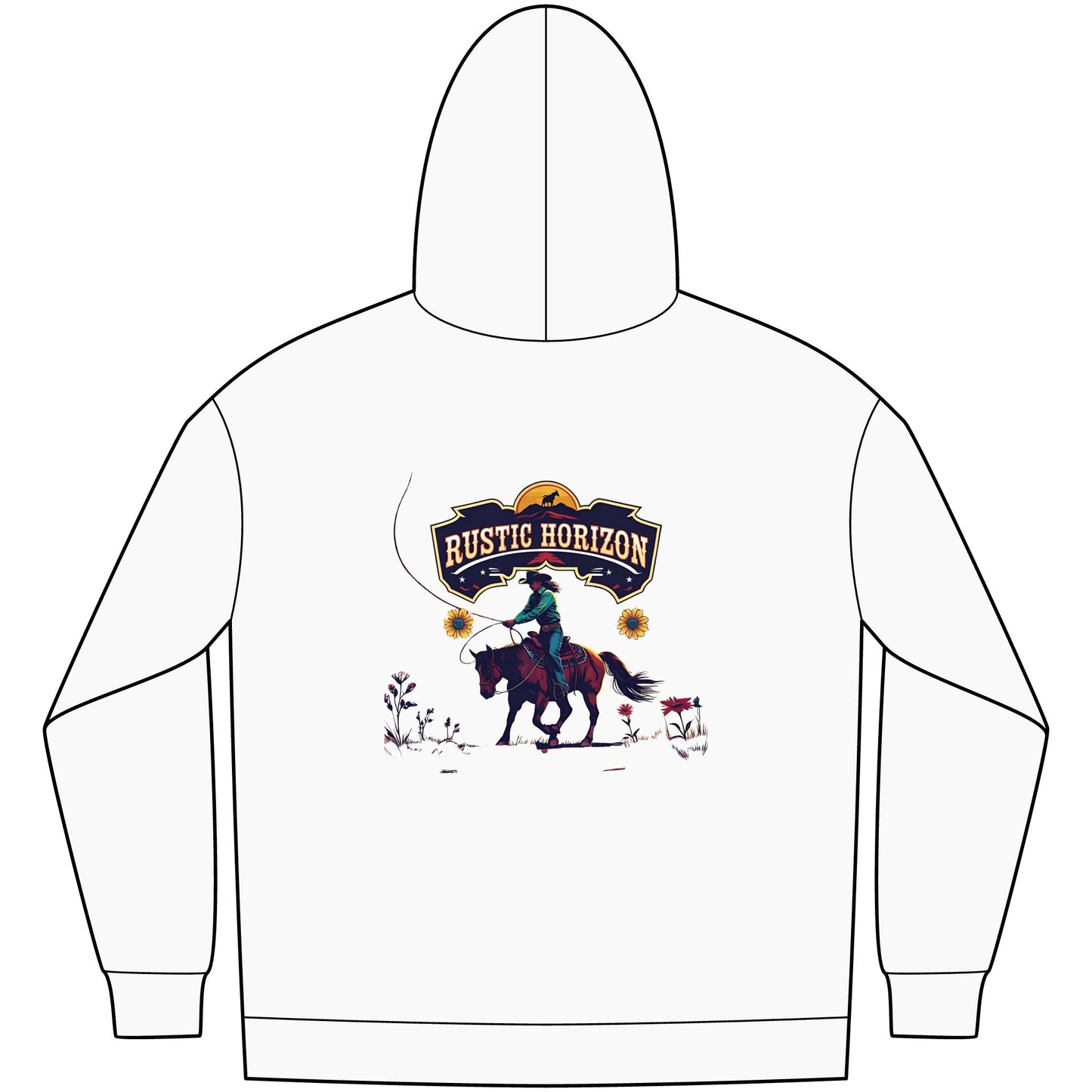 Cowgirl Unisex Western Fleece Hoodie, Rustic Fashion Sweatshirt, Cozy Winter Apparel, Gift for Rodeo Lovers, Casual Outdoor Clothing