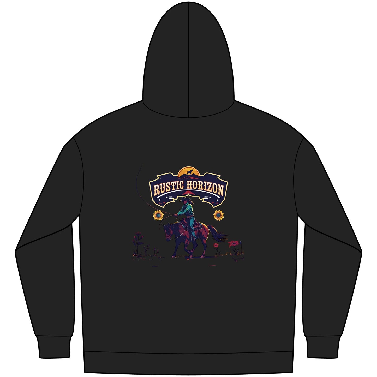 Cowgirl Unisex Western Fleece Hoodie, Rustic Fashion Sweatshirt, Cozy Winter Apparel, Gift for Rodeo Lovers, Casual Outdoor Clothing