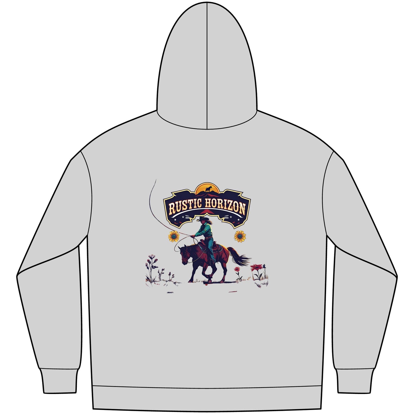 Cowgirl Unisex Western Fleece Hoodie, Rustic Fashion Sweatshirt, Cozy Winter Apparel, Gift for Rodeo Lovers, Casual Outdoor Clothing