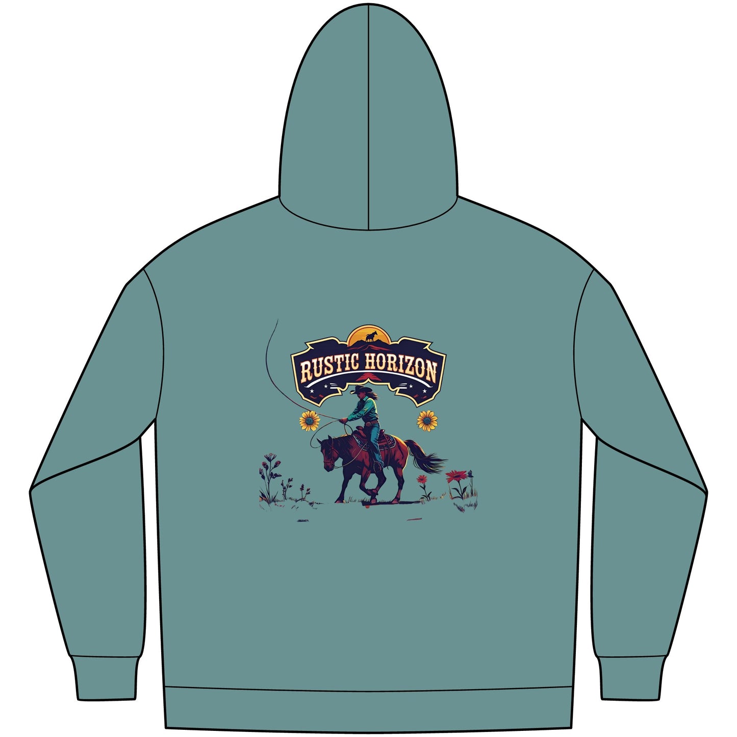 Cowgirl Unisex Western Fleece Hoodie, Rustic Fashion Sweatshirt, Cozy Winter Apparel, Gift for Rodeo Lovers, Casual Outdoor Clothing