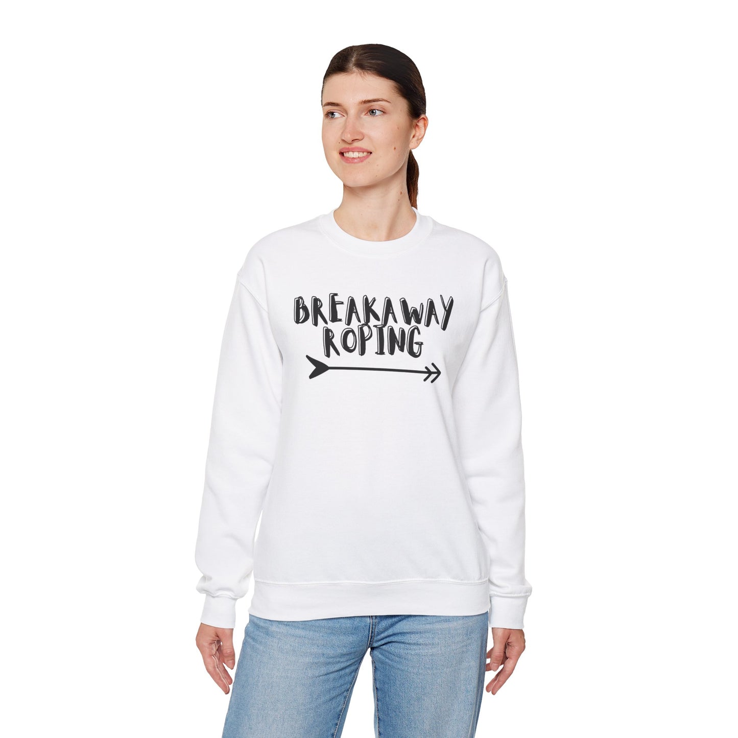 BREAKAWAY ROPING COWGIRL UNISEX Heavy Blend™ Crewneck Sweatshirt