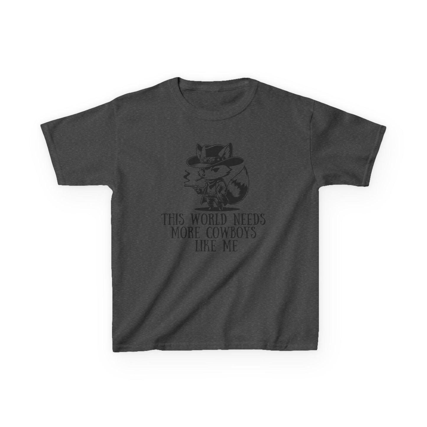 Kids Tee - Fox Cowboy World Design