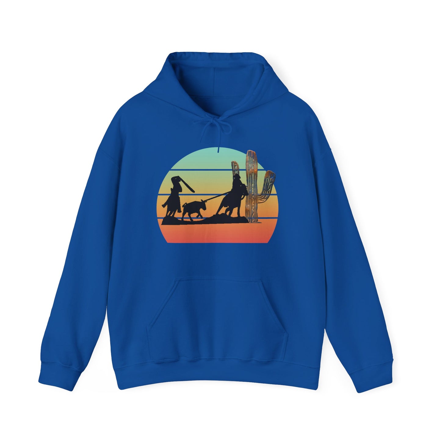 Unisex Heavy Blend™ Hooded Sweatshirt TEAM ROPING RODEO HEADER HEELER