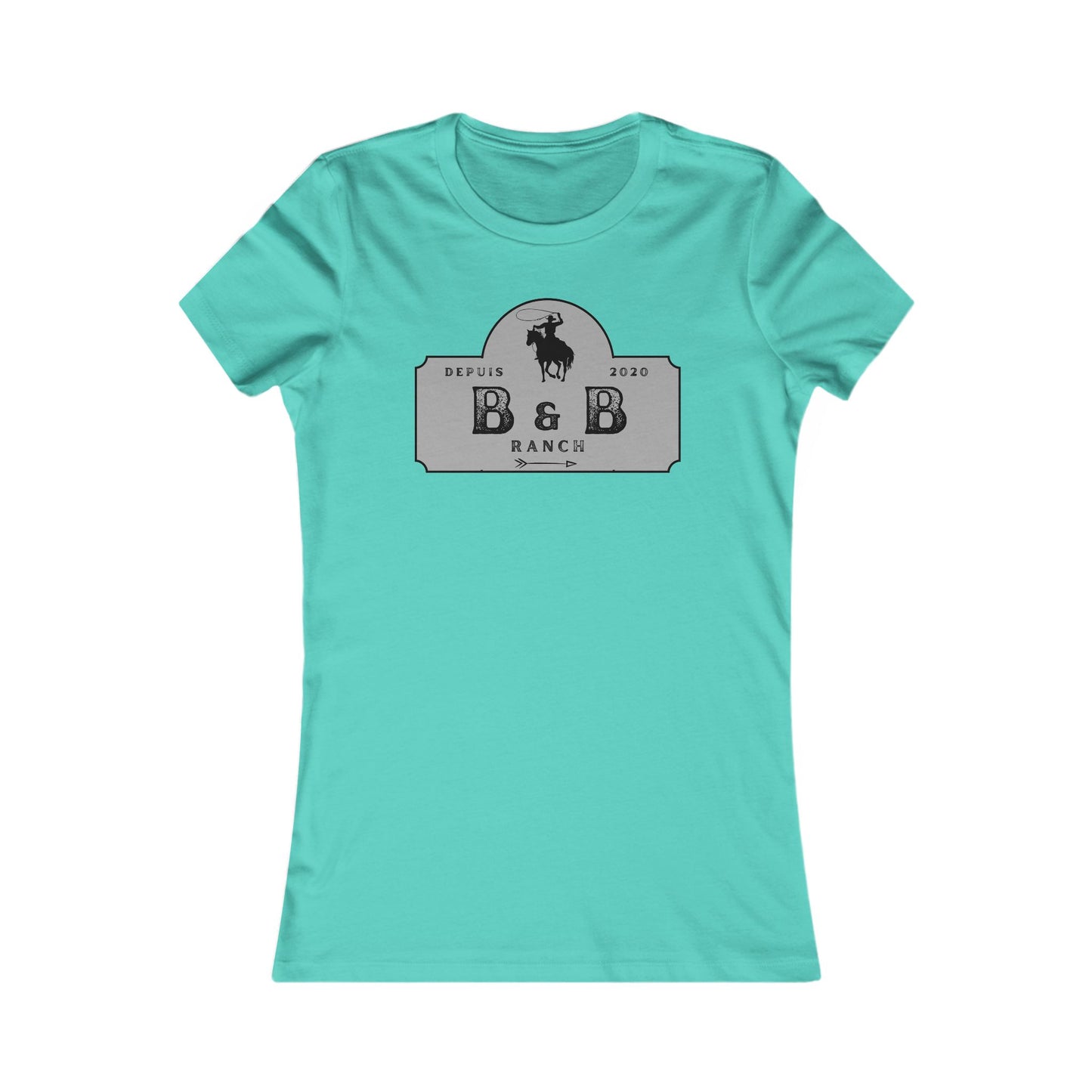 AJUSTÉ T-SHIRT WOMEN B & B RANCH LOGO