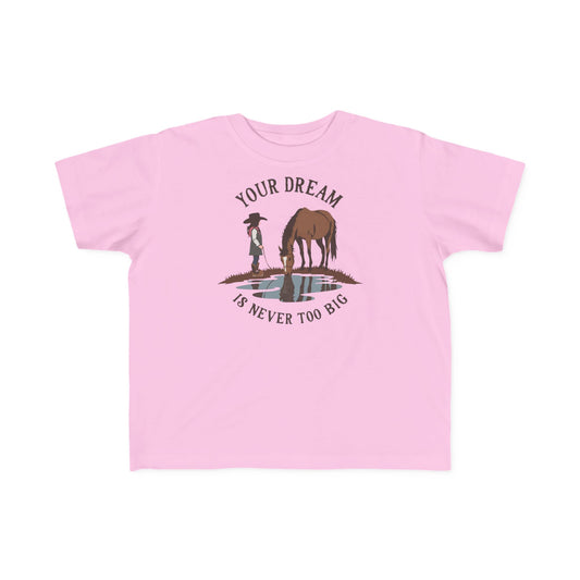 Youth "Your Dream Is Never Too Big" Cowboy & Horse Kids Shirt