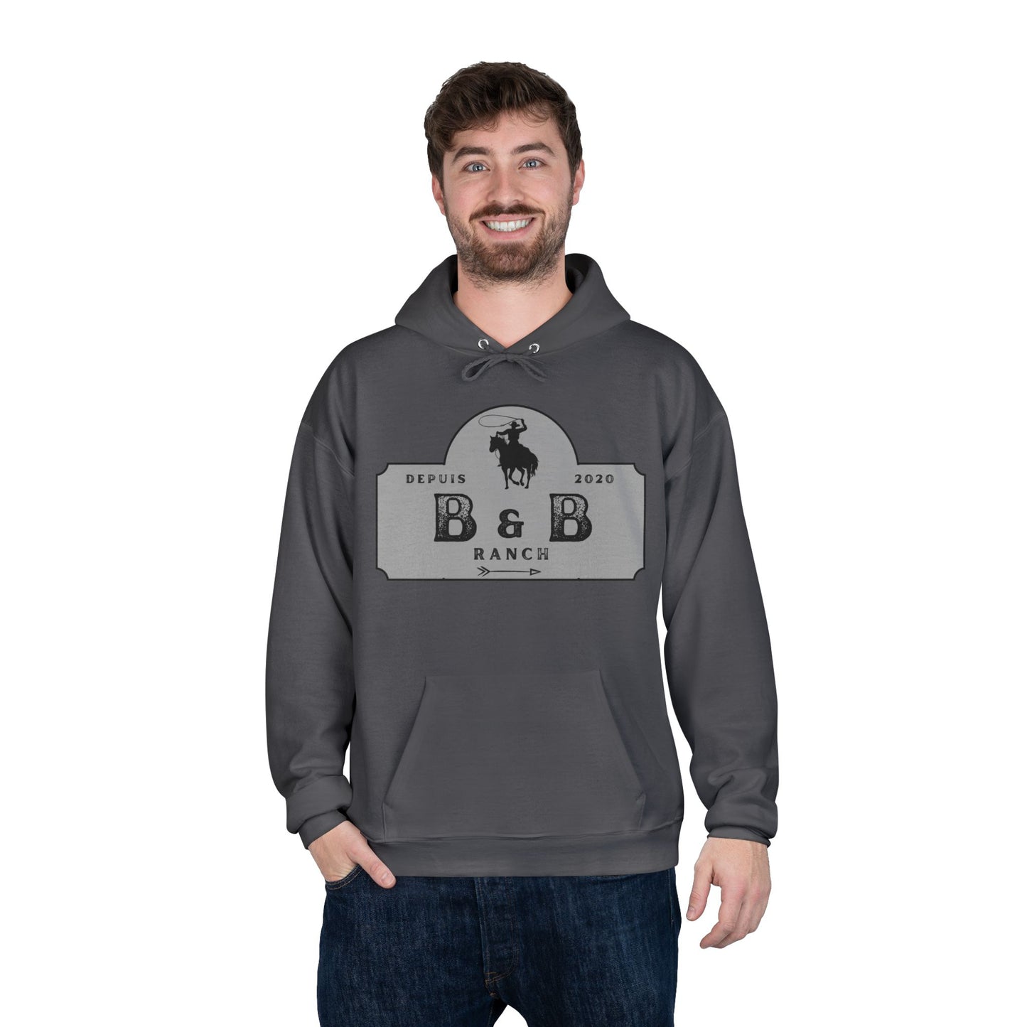 RANCH B & B LOGO Unisex EcoSmart® Pullover Hoodie Sweatshirt