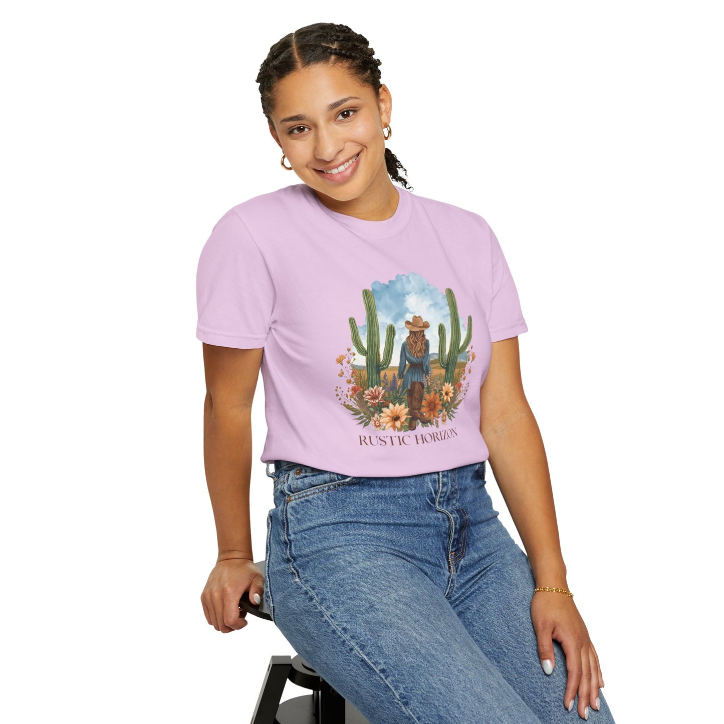 Cowgirl cactus UNISEX T-Shirt｜Festival Wear, Casual Outfit, Gift for Nature Lovers, Vintage Style Tee, Summer Essential