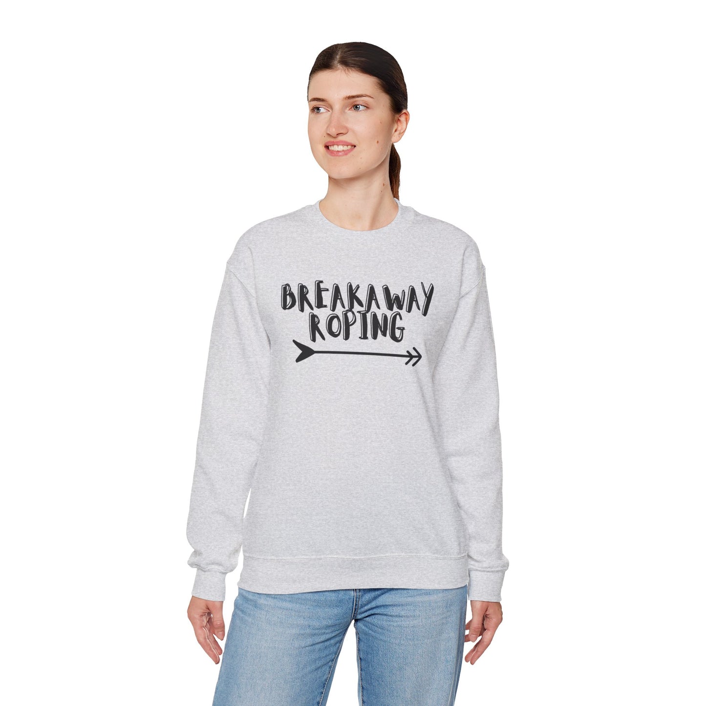 BREAKAWAY ROPING COWGIRL UNISEX Heavy Blend™ Crewneck Sweatshirt