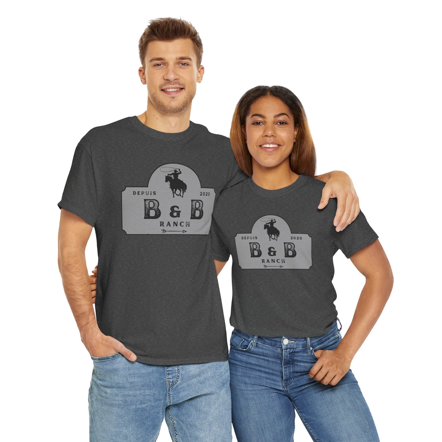B & B RANCH  LOGO Unisex Heavy Cotton Tee