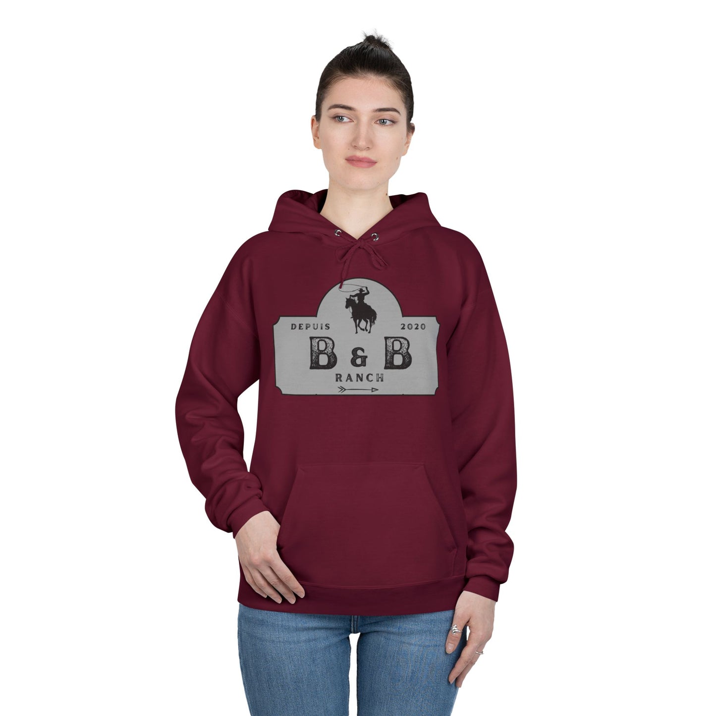 RANCH B & B LOGO Unisex EcoSmart® Pullover Hoodie Sweatshirt