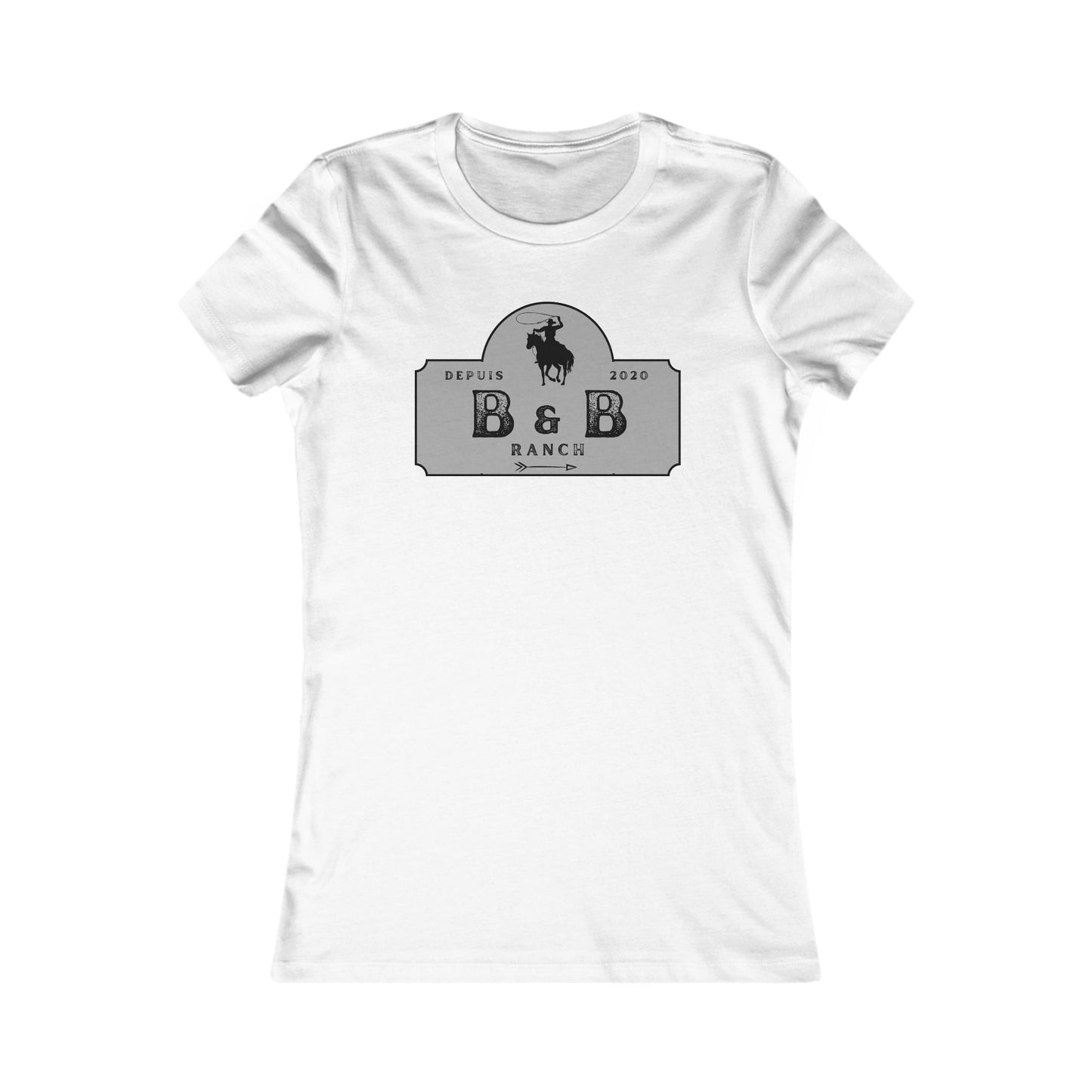 AJUSTÉ T-SHIRT WOMEN B & B RANCH LOGO