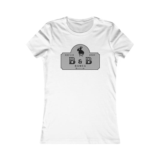 AJUSTÉ T-SHIRT WOMEN B & B RANCH LOGO
