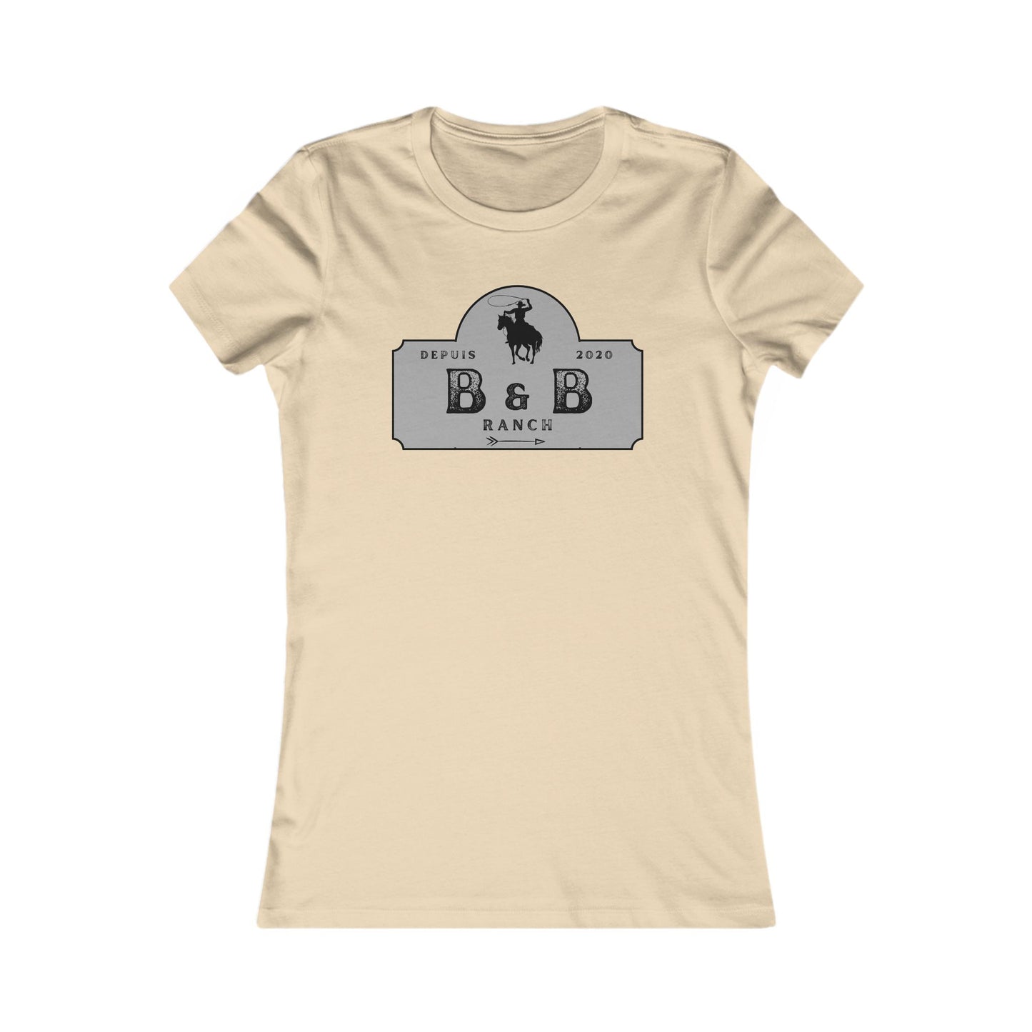 AJUSTÉ T-SHIRT WOMEN B & B RANCH LOGO