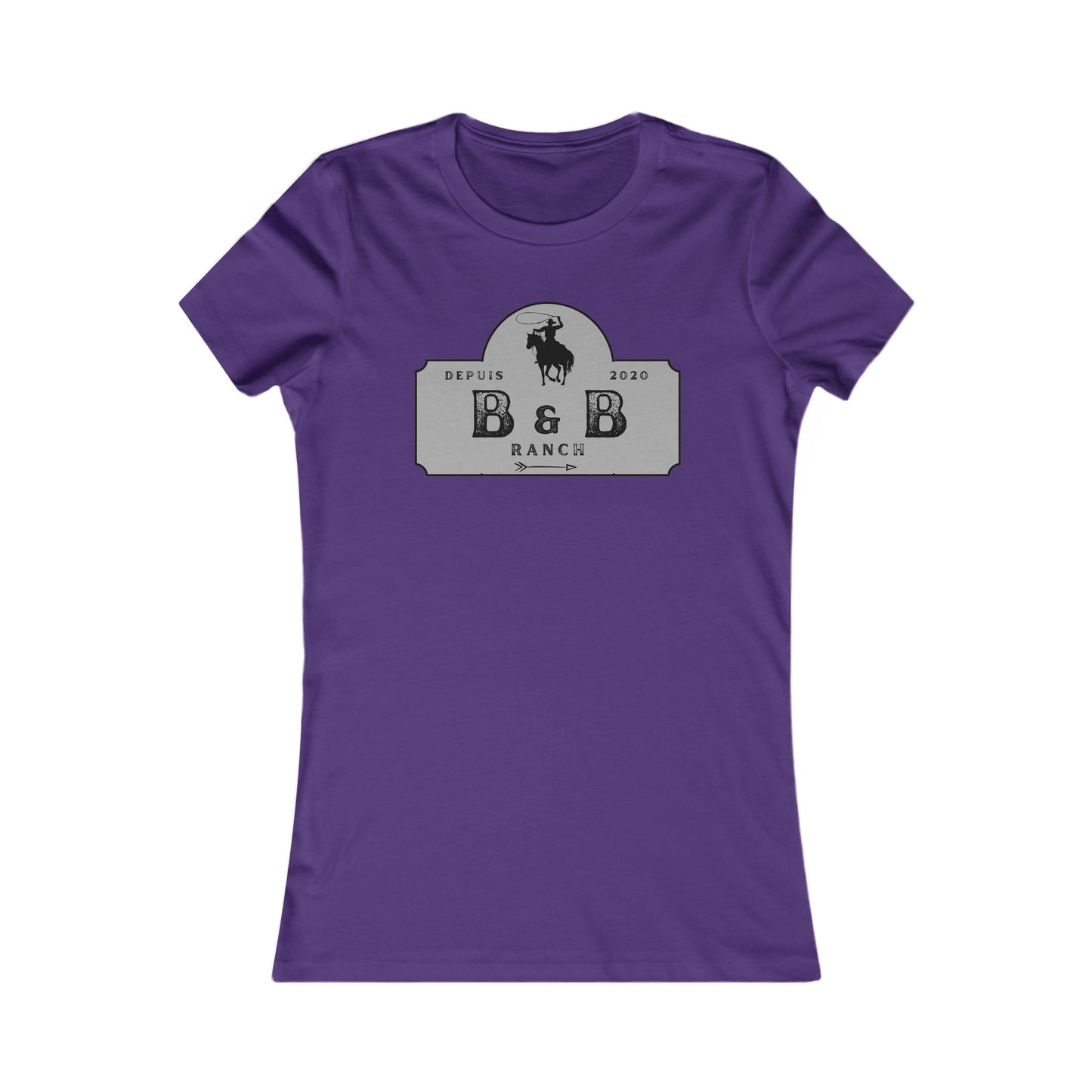AJUSTÉ T-SHIRT WOMEN B & B RANCH LOGO