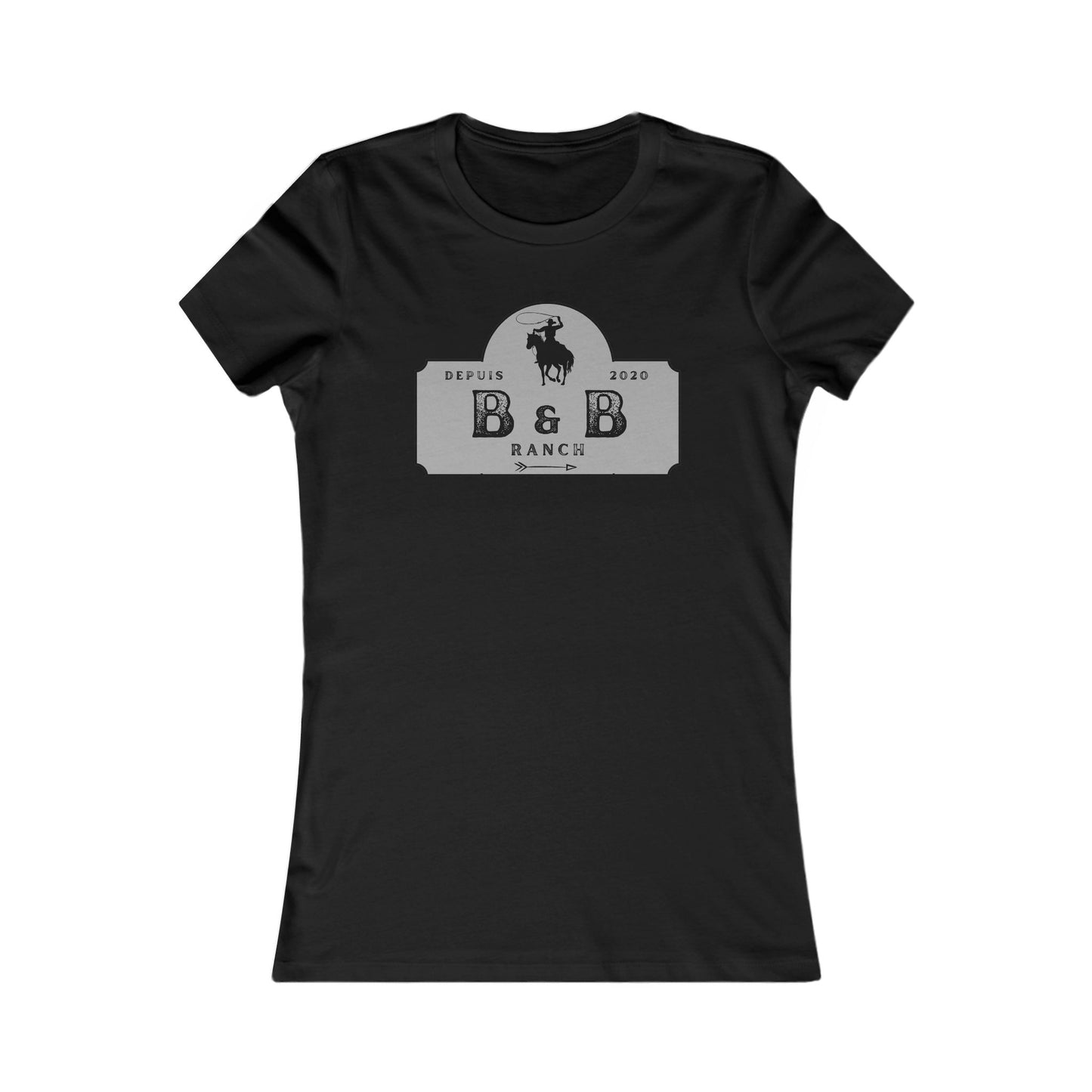 AJUSTÉ T-SHIRT WOMEN B & B RANCH LOGO