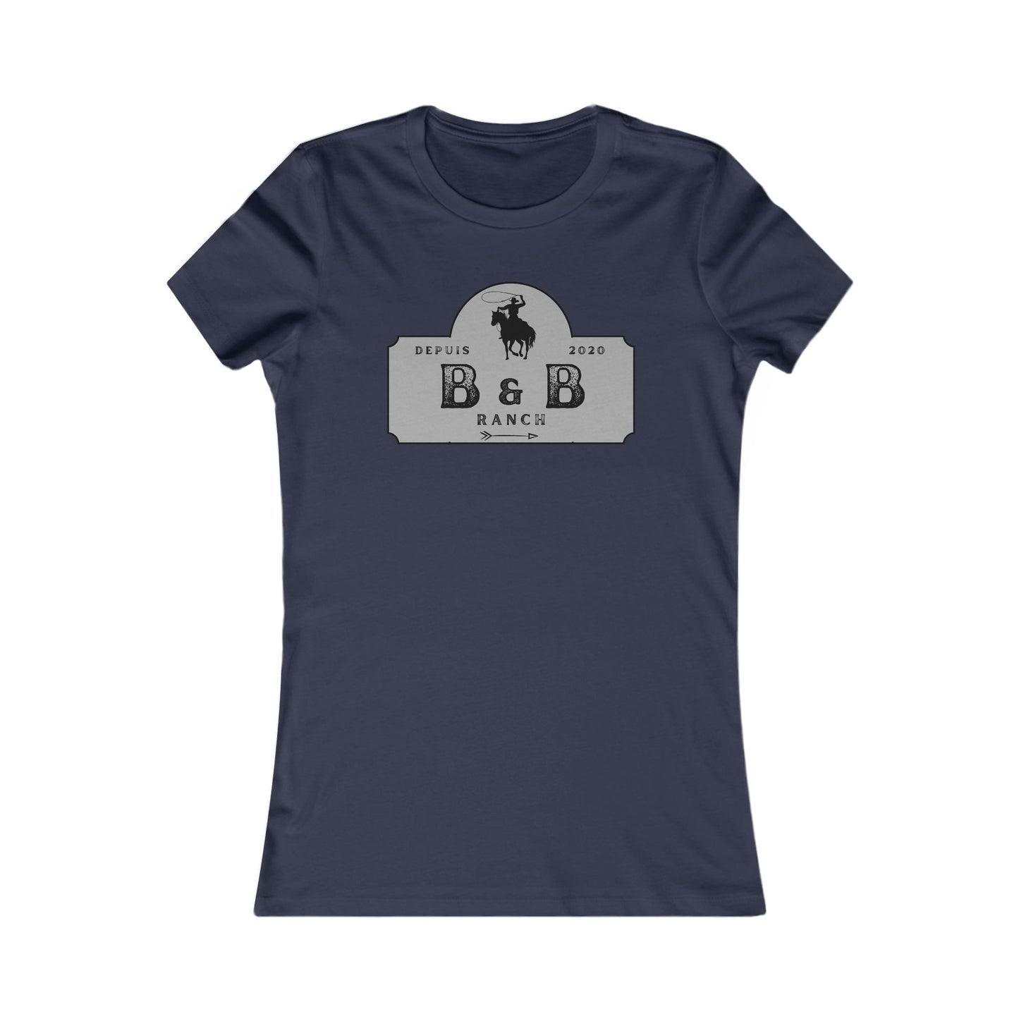 AJUSTÉ T-SHIRT WOMEN B & B RANCH LOGO