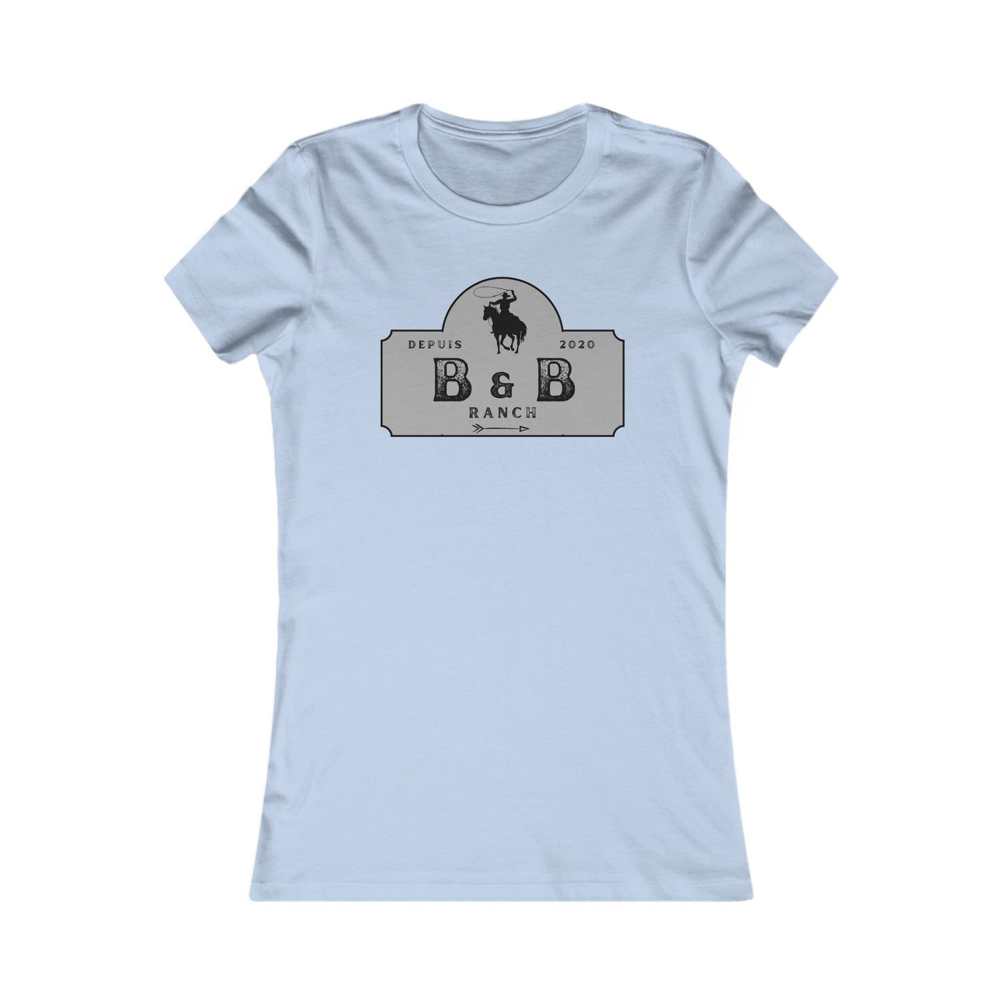 AJUSTÉ T-SHIRT WOMEN B & B RANCH LOGO