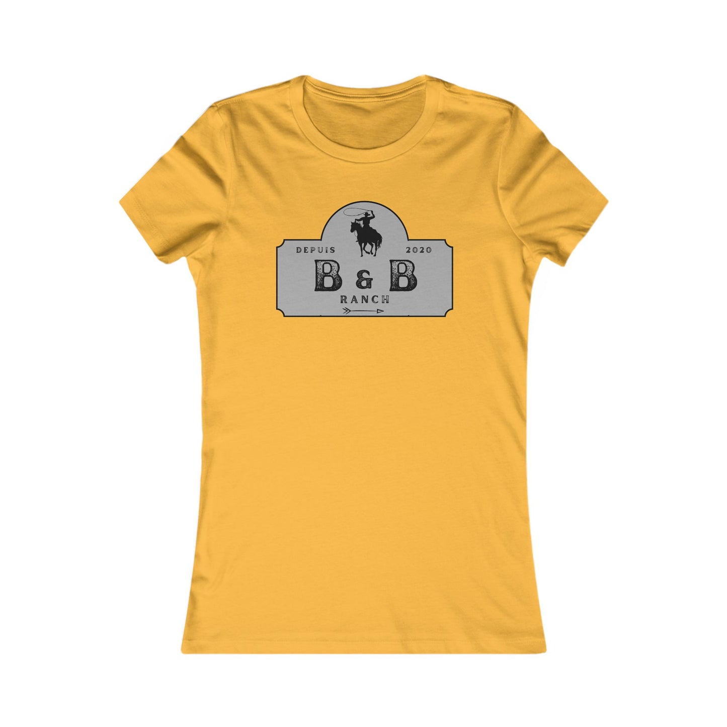 AJUSTÉ T-SHIRT WOMEN B & B RANCH LOGO