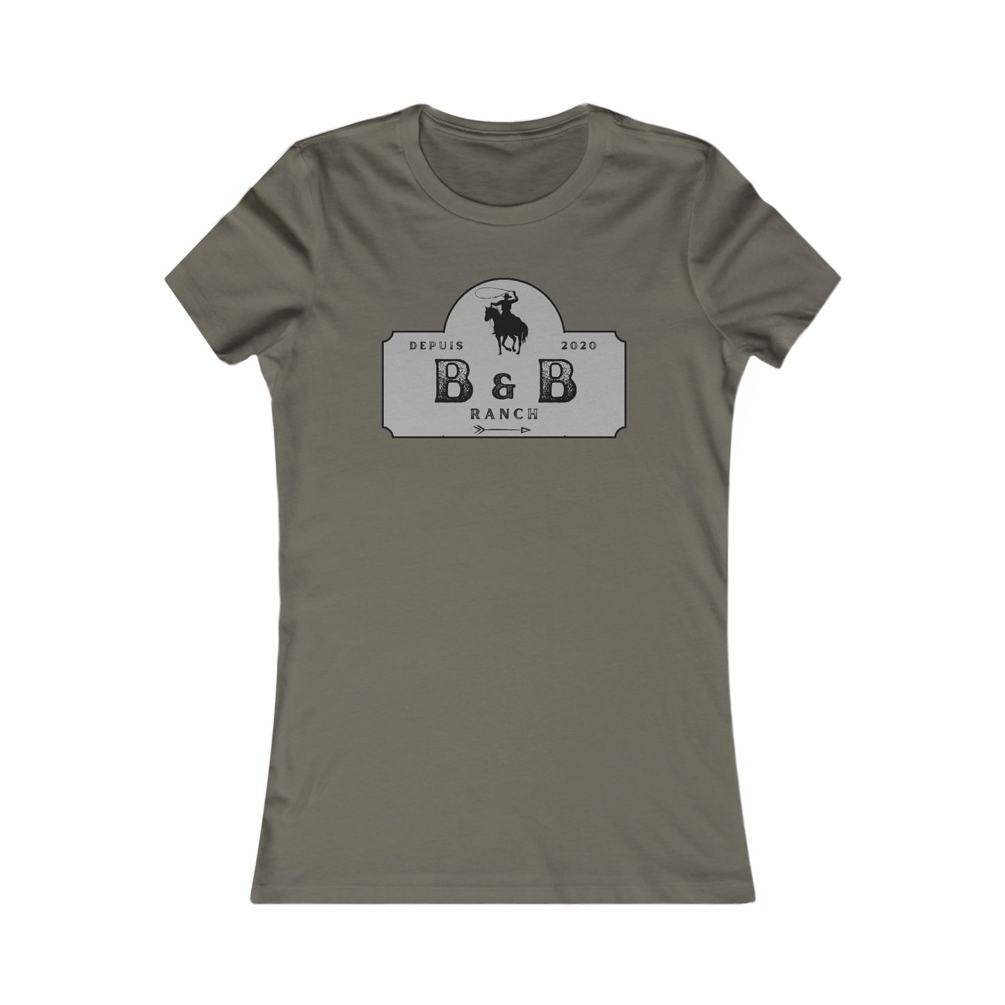 AJUSTÉ T-SHIRT WOMEN B & B RANCH LOGO