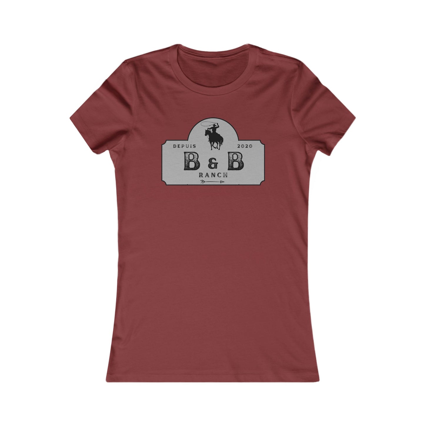 AJUSTÉ T-SHIRT WOMEN B & B RANCH LOGO