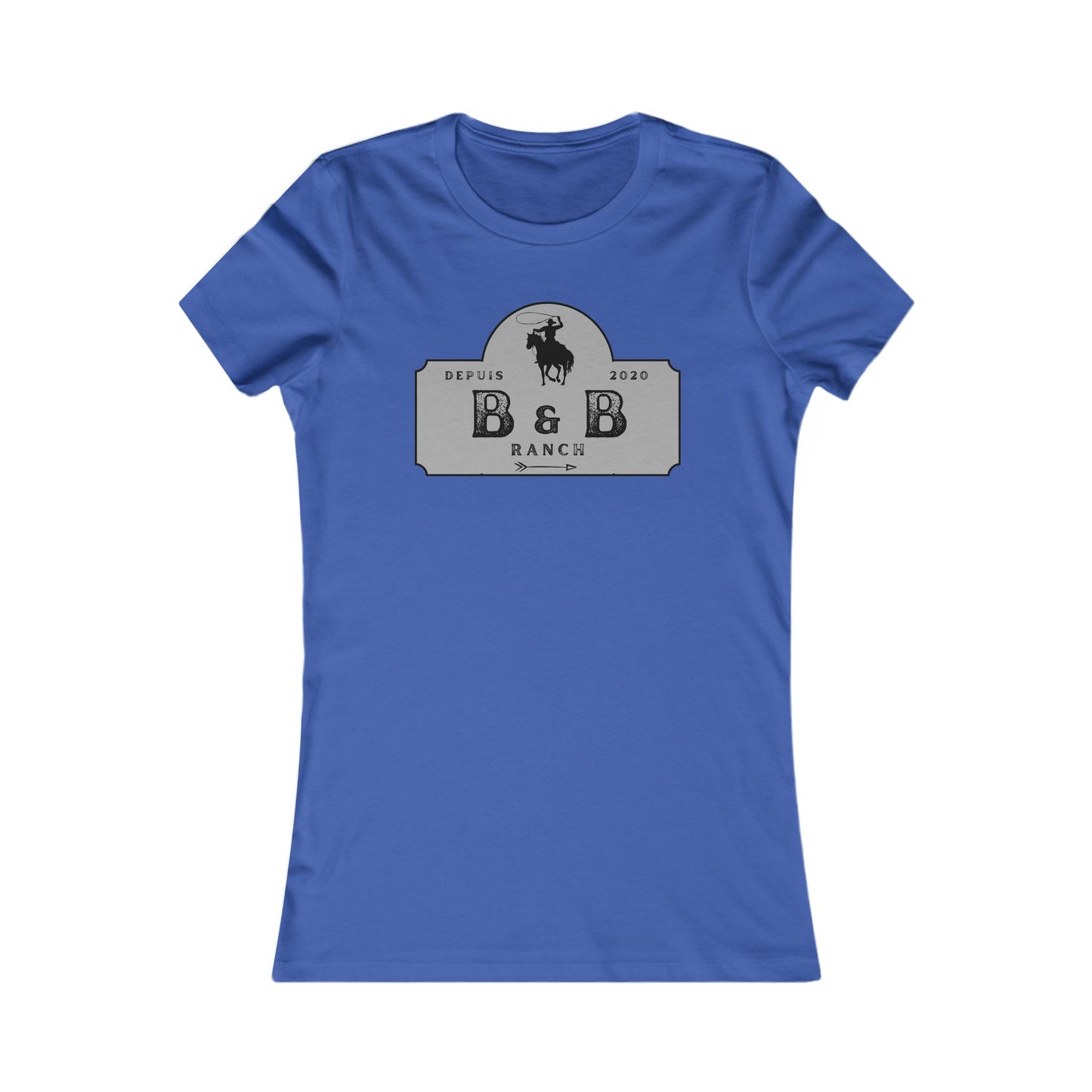 AJUSTÉ T-SHIRT WOMEN B & B RANCH LOGO