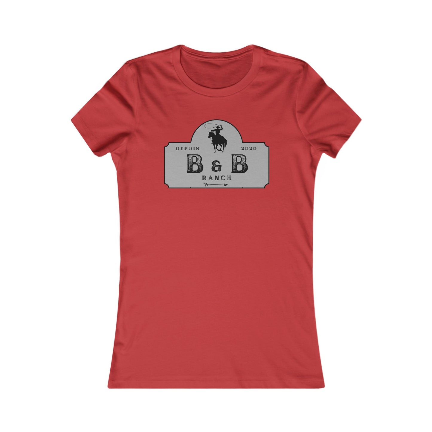 AJUSTÉ T-SHIRT WOMEN B & B RANCH LOGO