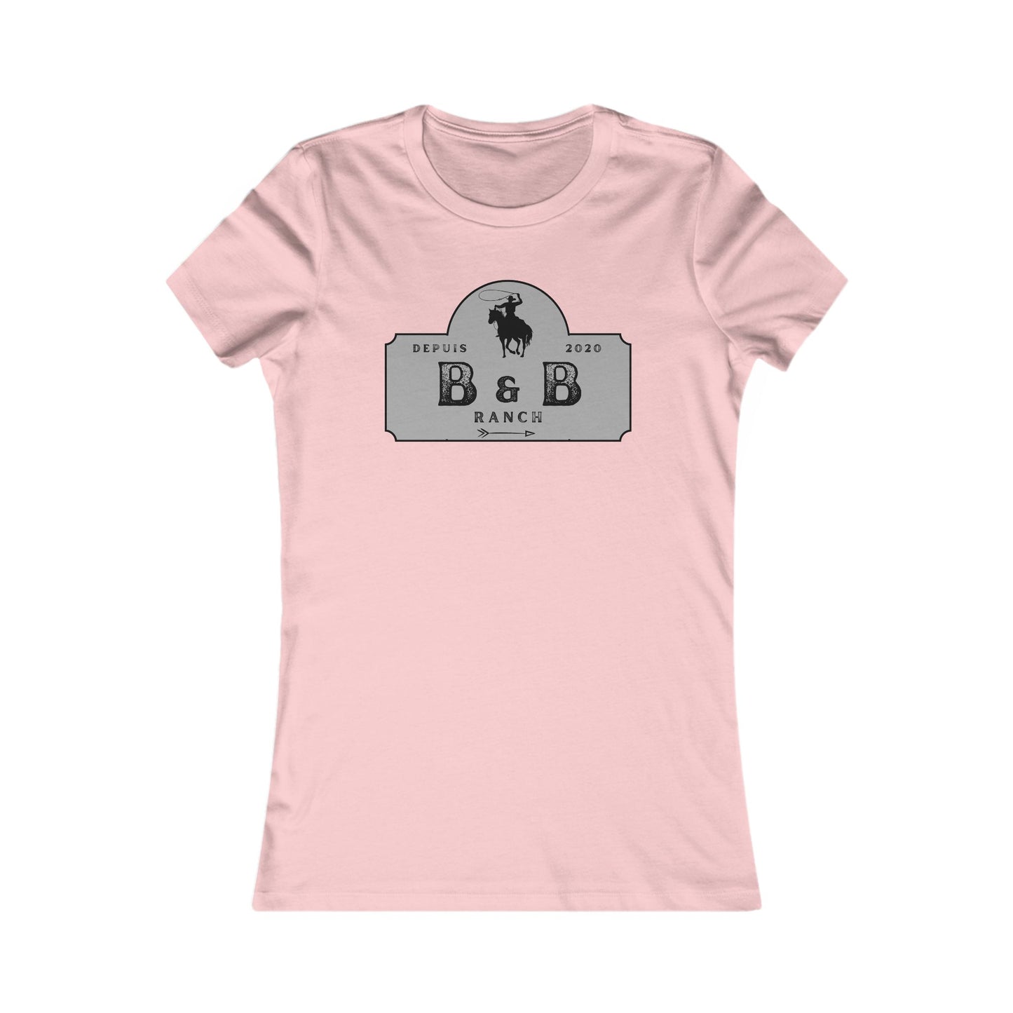 AJUSTÉ T-SHIRT WOMEN B & B RANCH LOGO