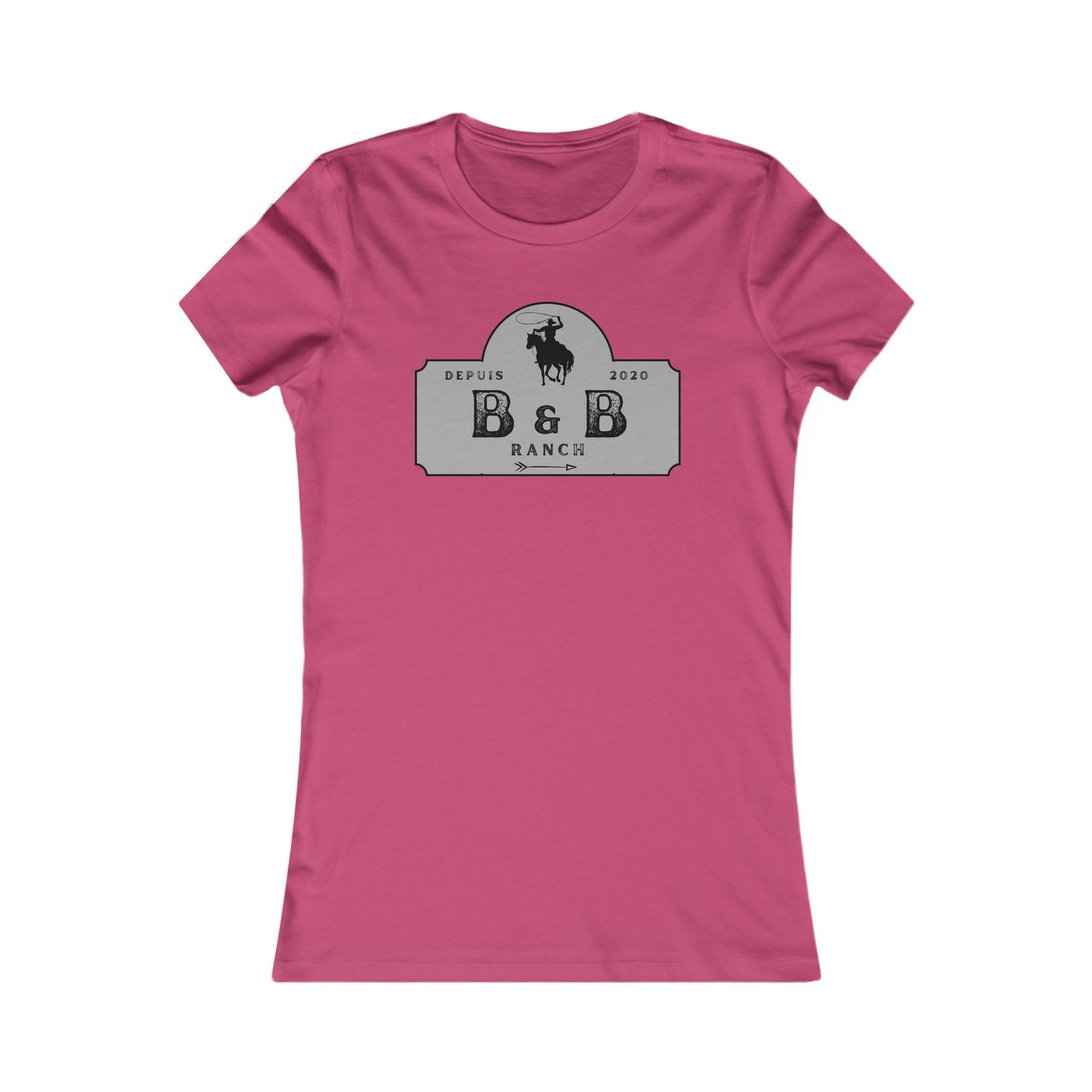 AJUSTÉ T-SHIRT WOMEN B & B RANCH LOGO