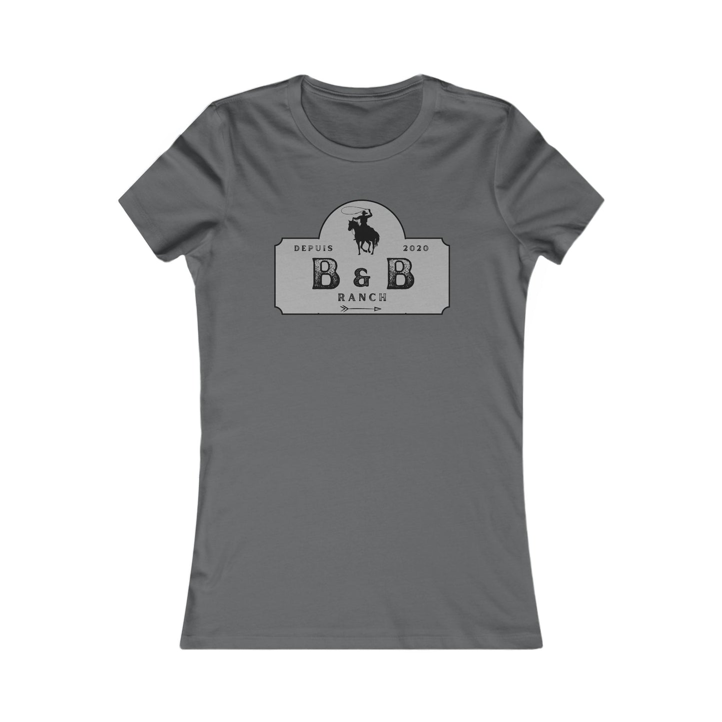 AJUSTÉ T-SHIRT WOMEN B & B RANCH LOGO
