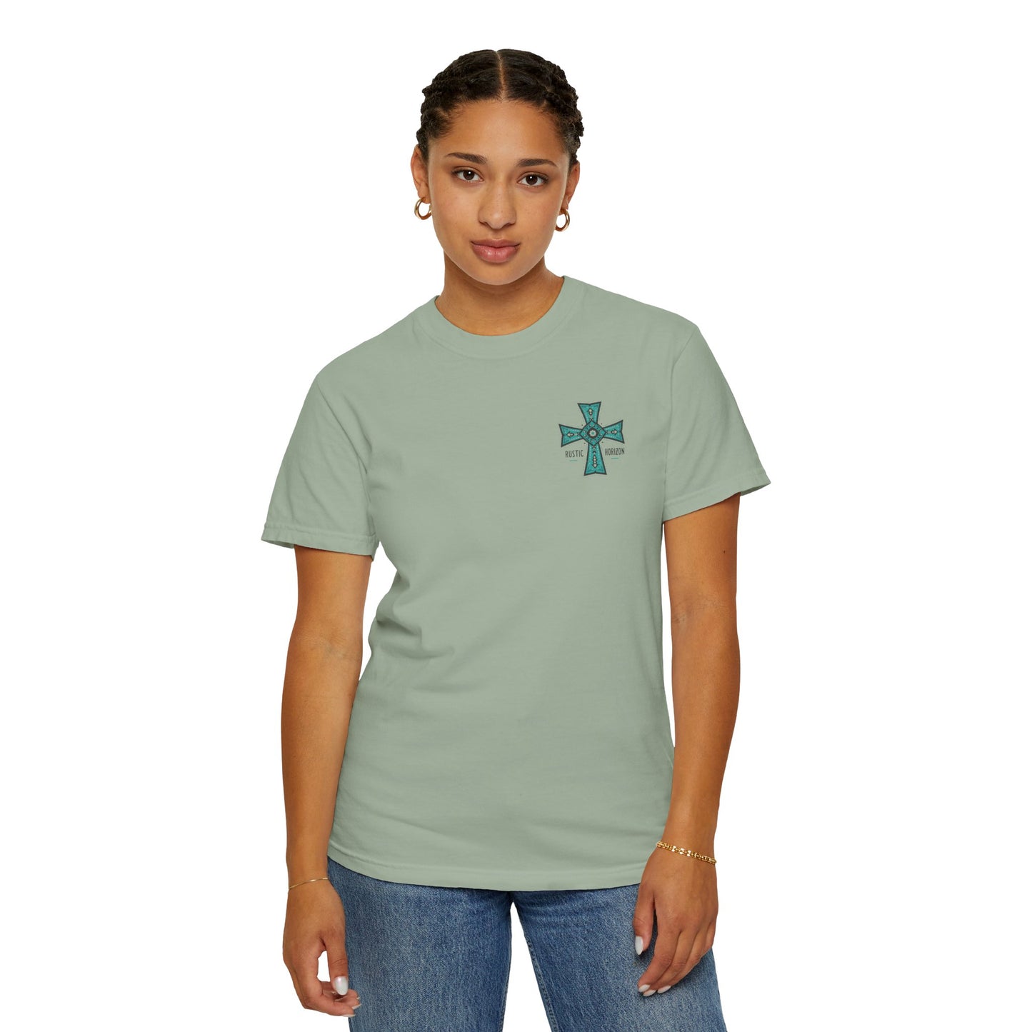 Rustic Horizon cross UNISEX T-Shirt｜Festival Wear, Casual Outfit, Gift for Nature Lovers, Vintage Style Tee, Summer Essential