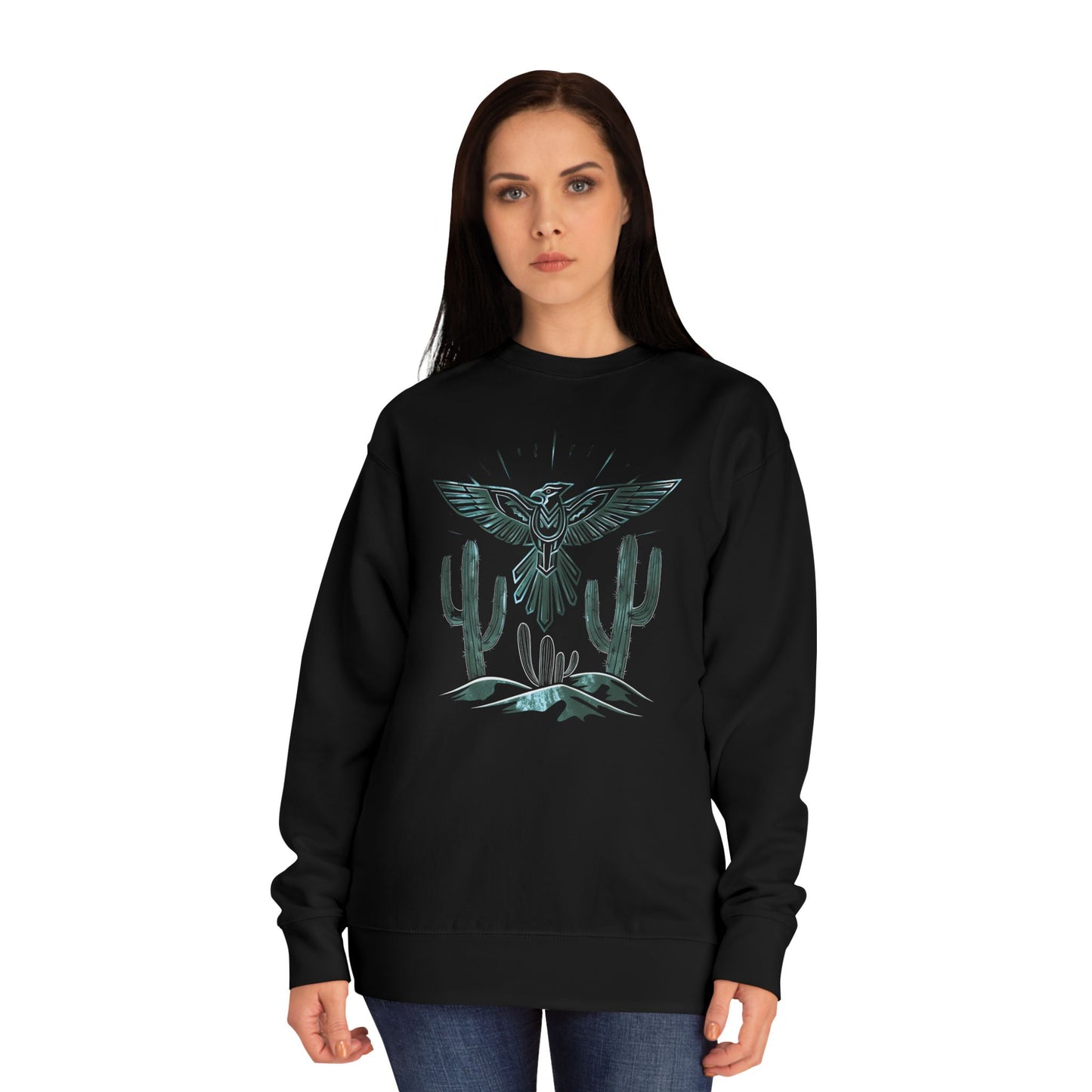 Thunderbird eagle Unisex Crew Sweatshirt - Cozy Cultural Artwear
