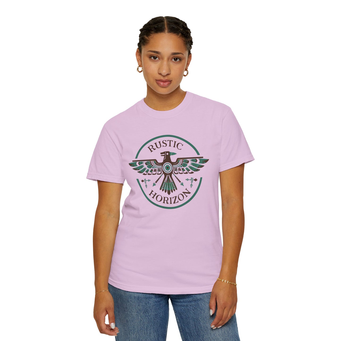 Rustic Horizon with Thunderbird UNISEX T-Shirt｜Festival Wear, Casual Outfit, Gift for Nature Lovers, Vintage Style Tee, Summer Essential