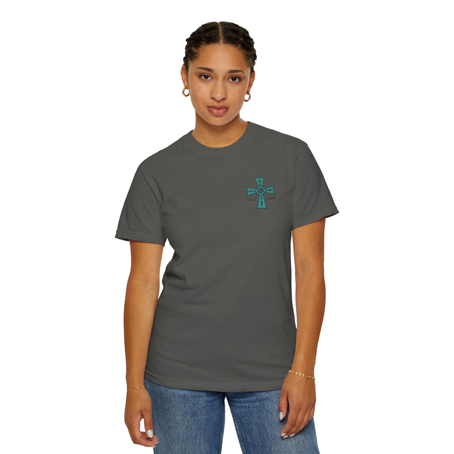 Rustic Horizon cross UNISEX T-Shirt｜Festival Wear, Casual Outfit, Gift for Nature Lovers, Vintage Style Tee, Summer Essential