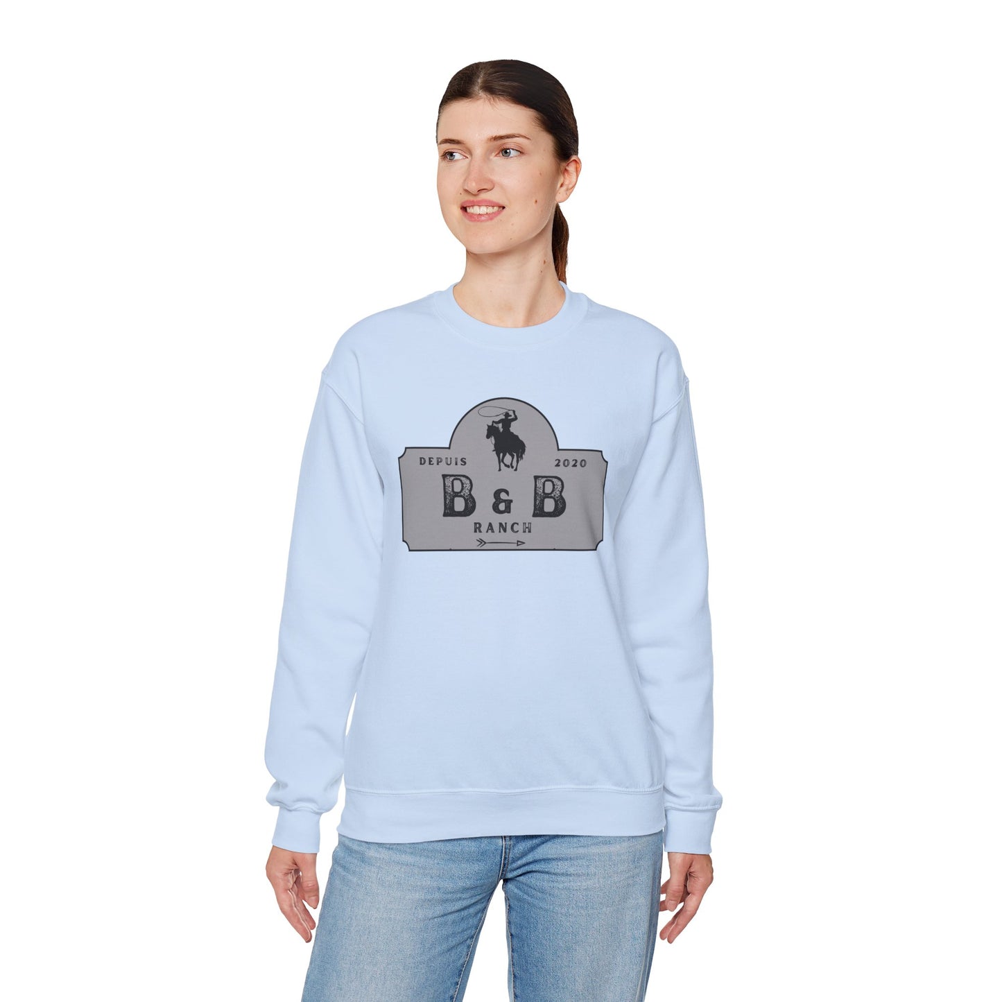 B & B RANCH LOGO Unisex Heavy Blend™ Crewneck Sweatshirt