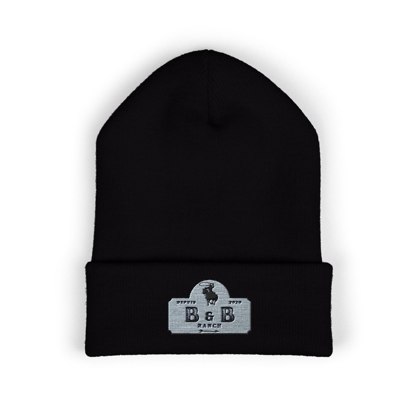 Stylish Embroidered Classic Cuffed Beanie for Fashionable Outdoor Adventures